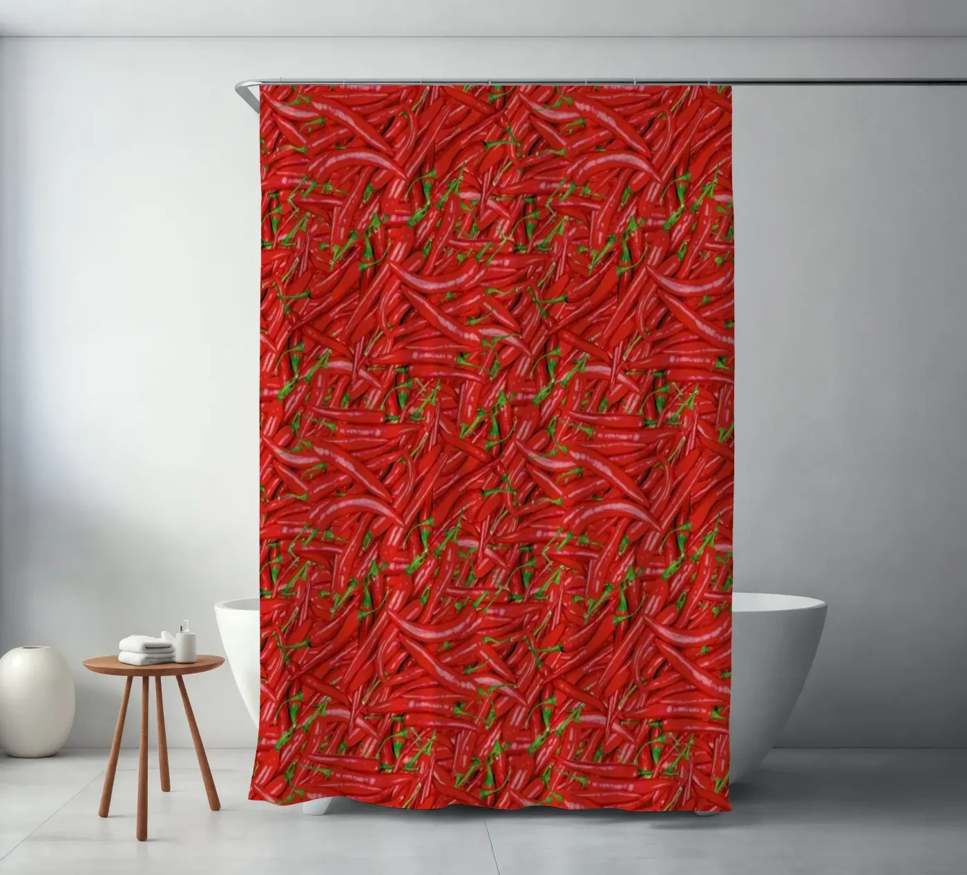 Chilli Duschvorhang von Curious Collections by Marielle Leenders