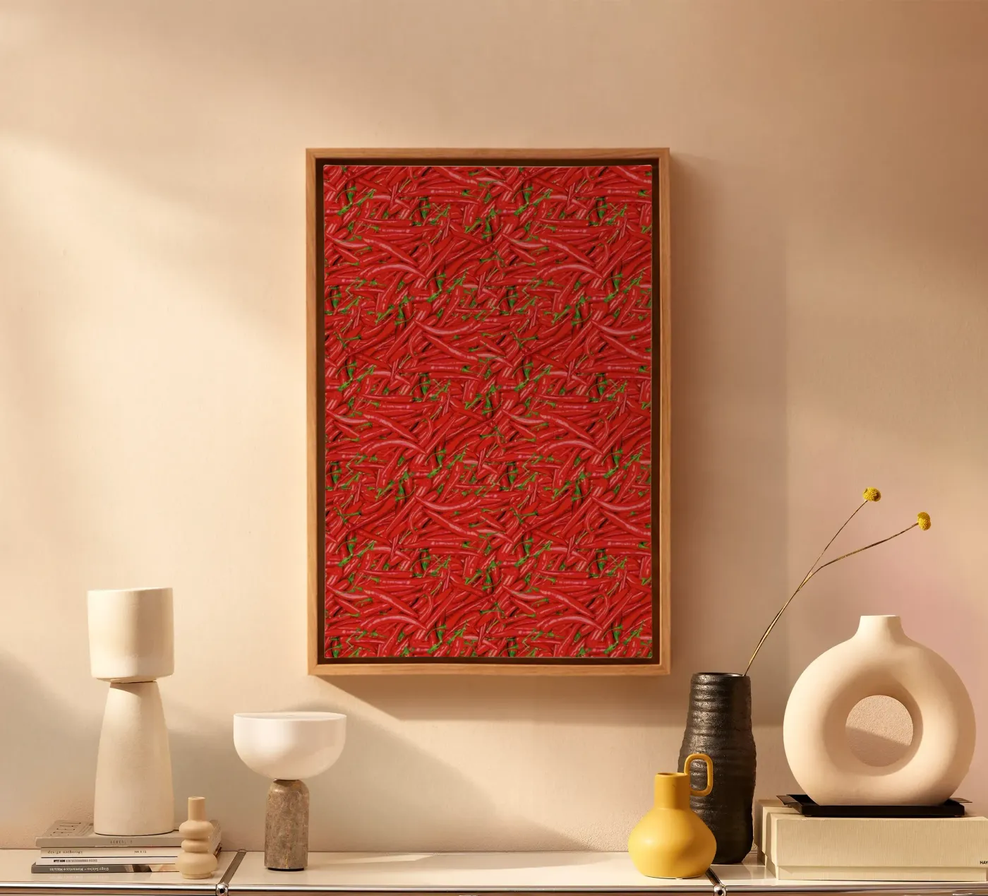 Chilli Leinwand von Curious Collections by Marielle Leenders