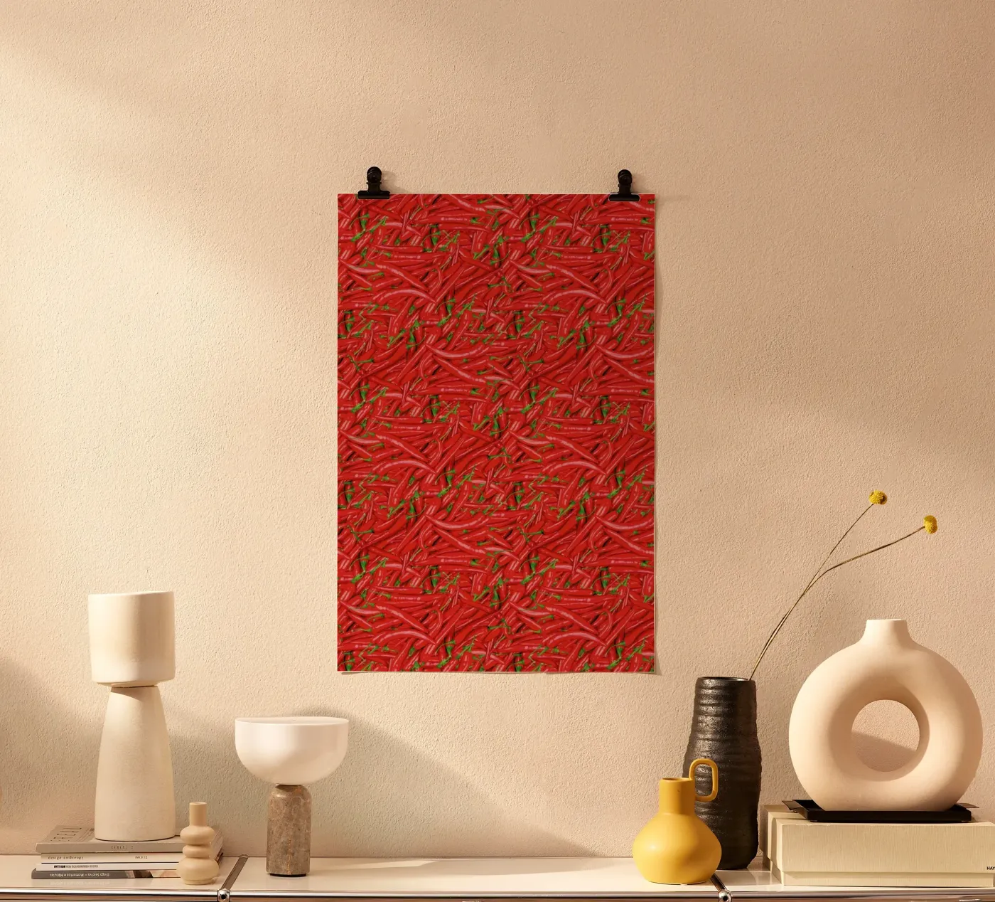 Chilli Poster von Curious Collections by Marielle Leenders