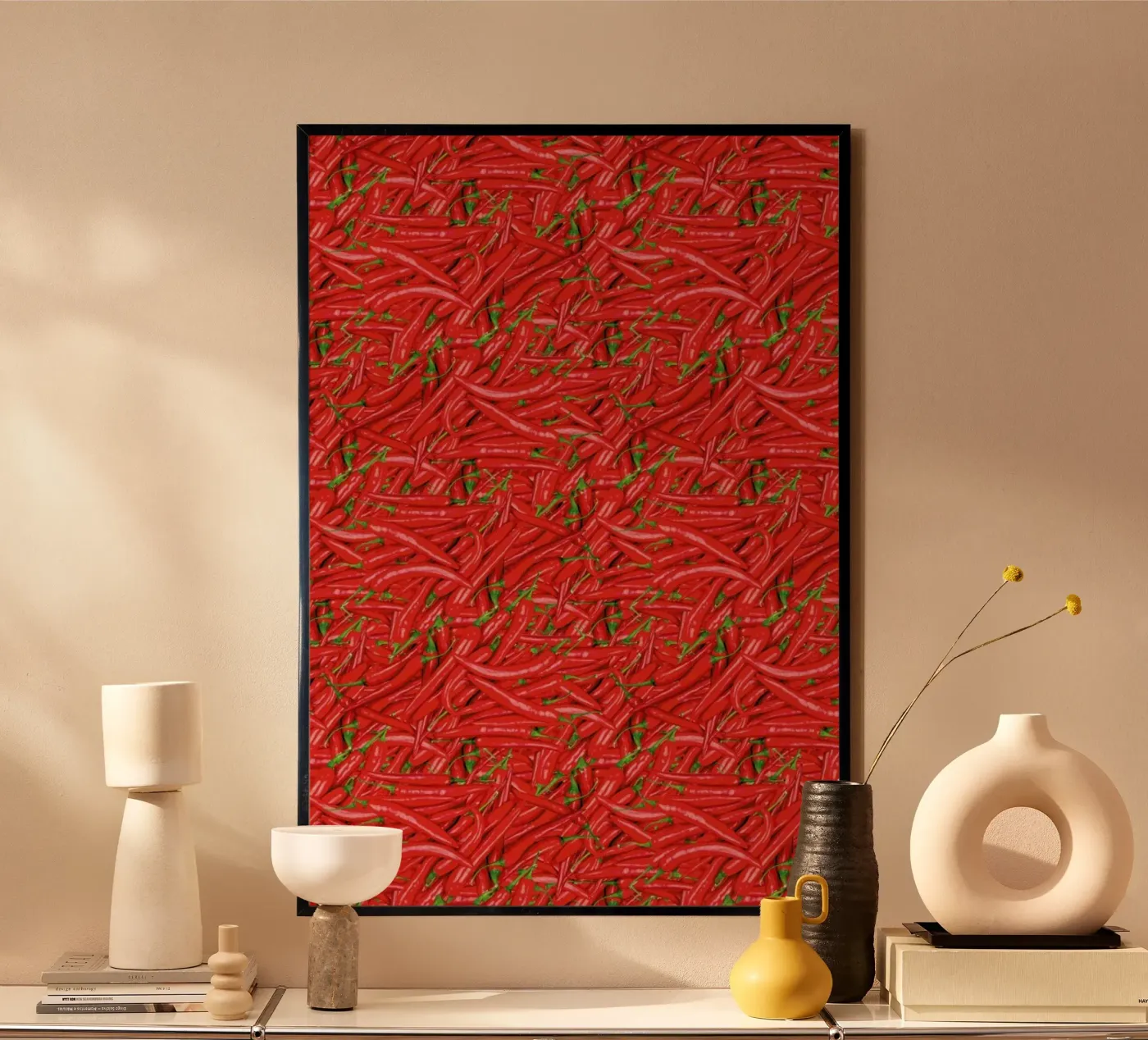 Chilli Poster von Curious Collections by Marielle Leenders