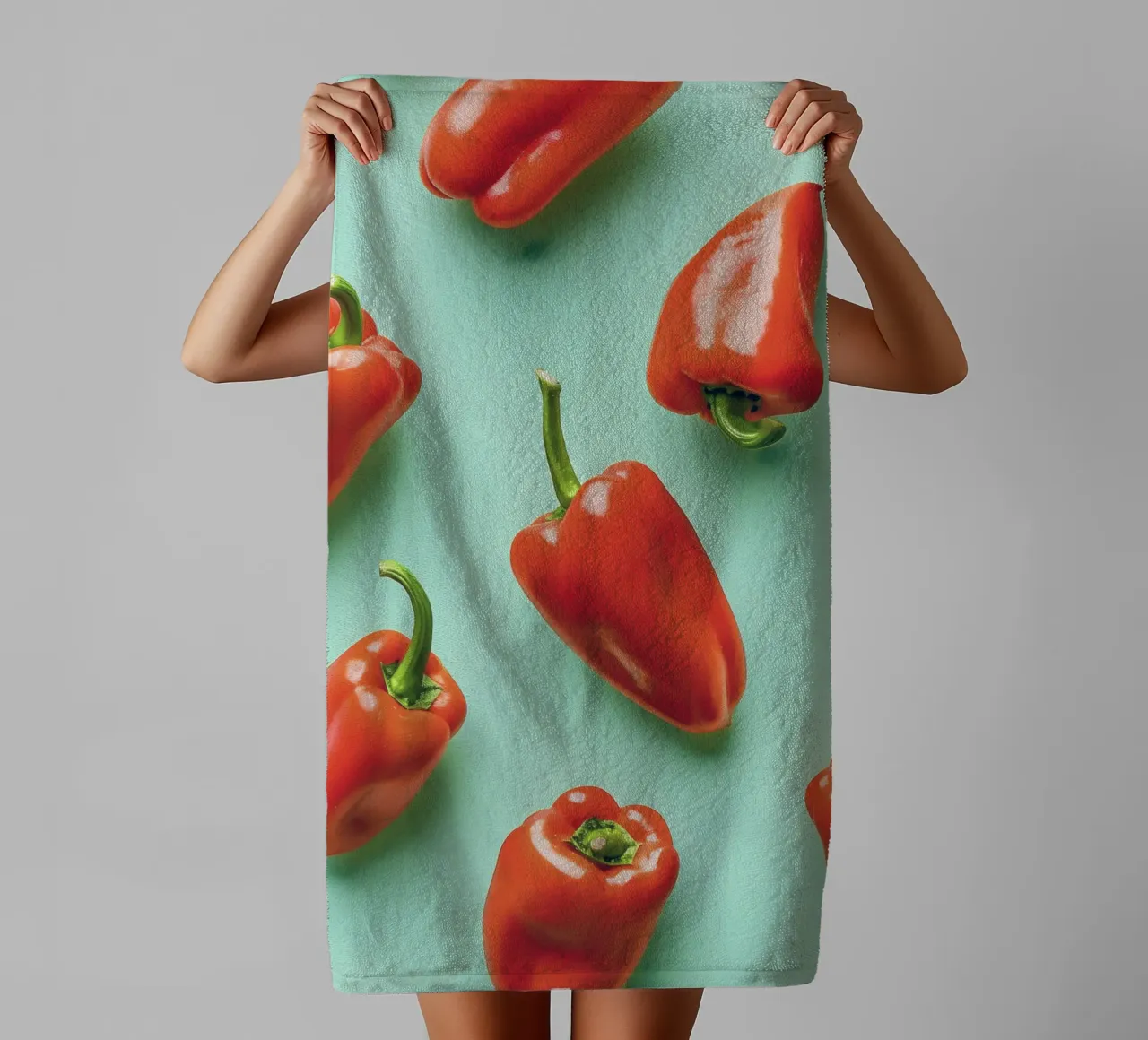 Red pepper collection towel by Cat Grafic Design