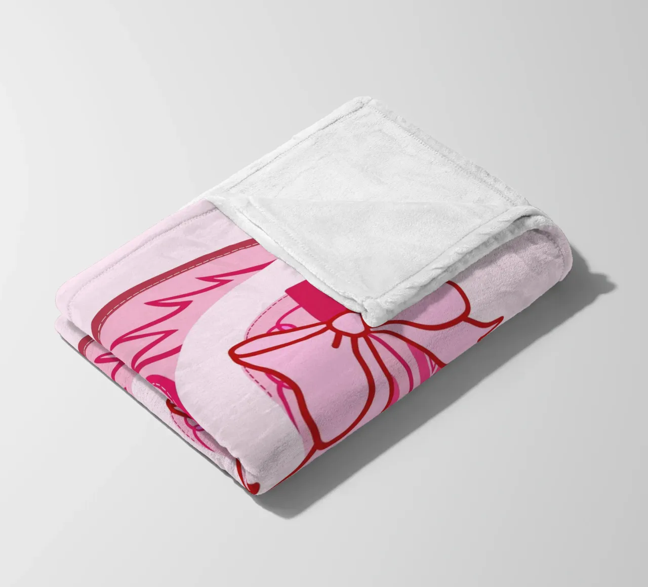 Pink Cowgirl Boots, Bow Cowboy Coquette Boots, Cute Art fleece blanket by Coquette Club