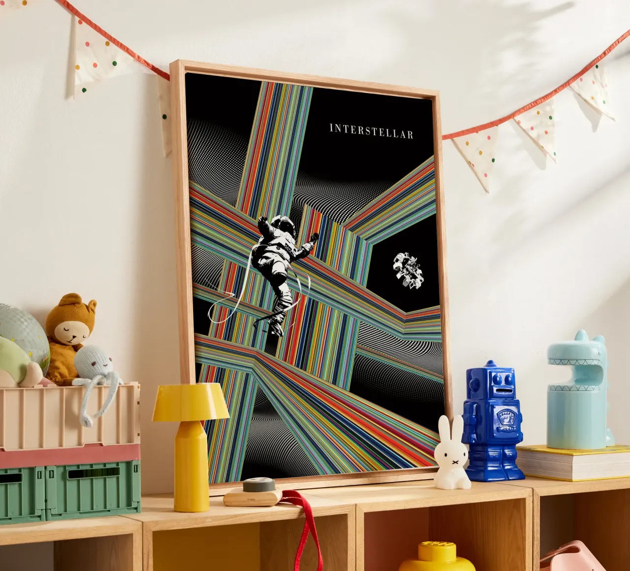 Stay Interstellar tela con Cornice a cassetta da Attaboy Dsgn