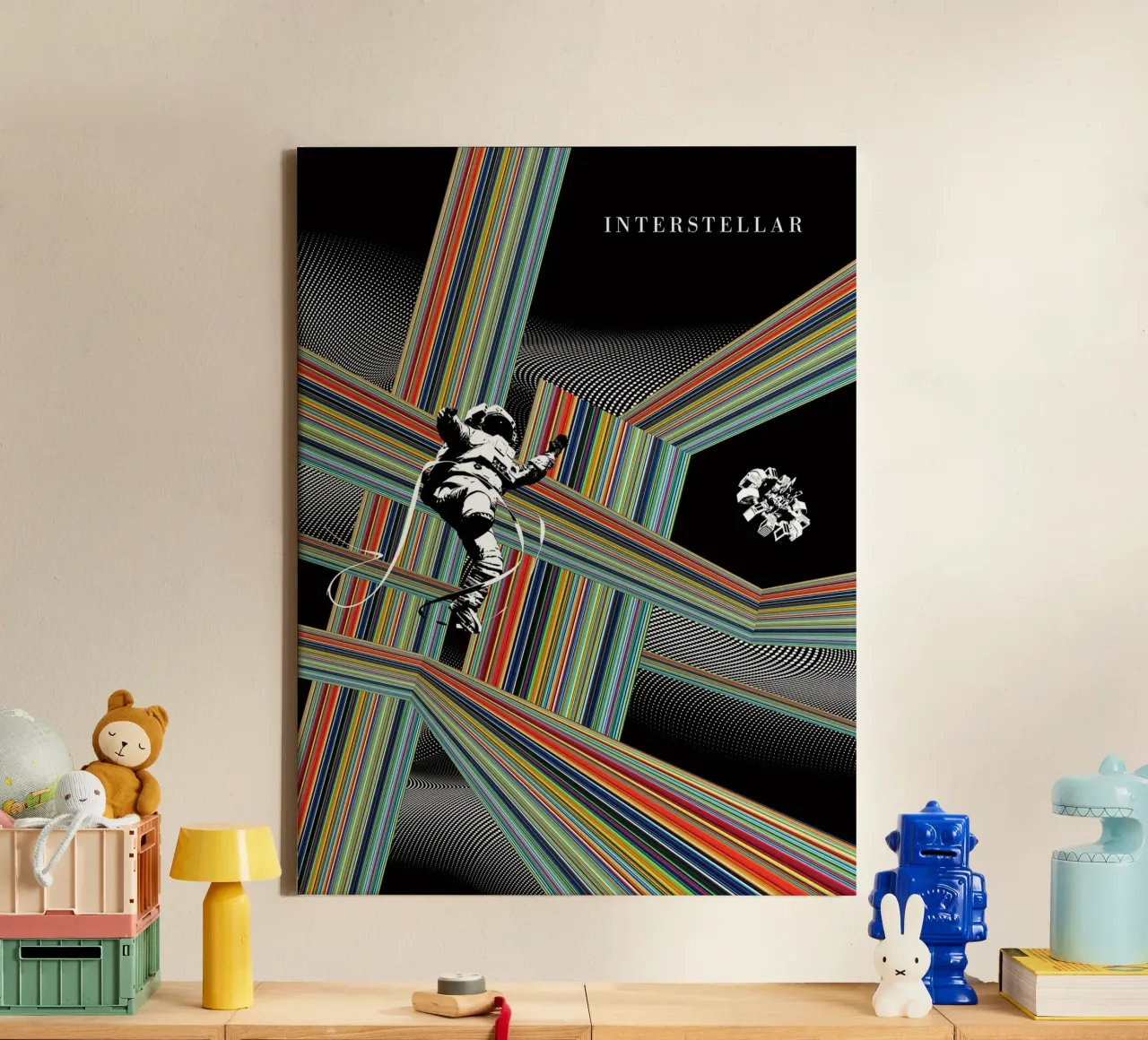 Stay Interstellar tela con Cornice a cassetta da Attaboy Dsgn