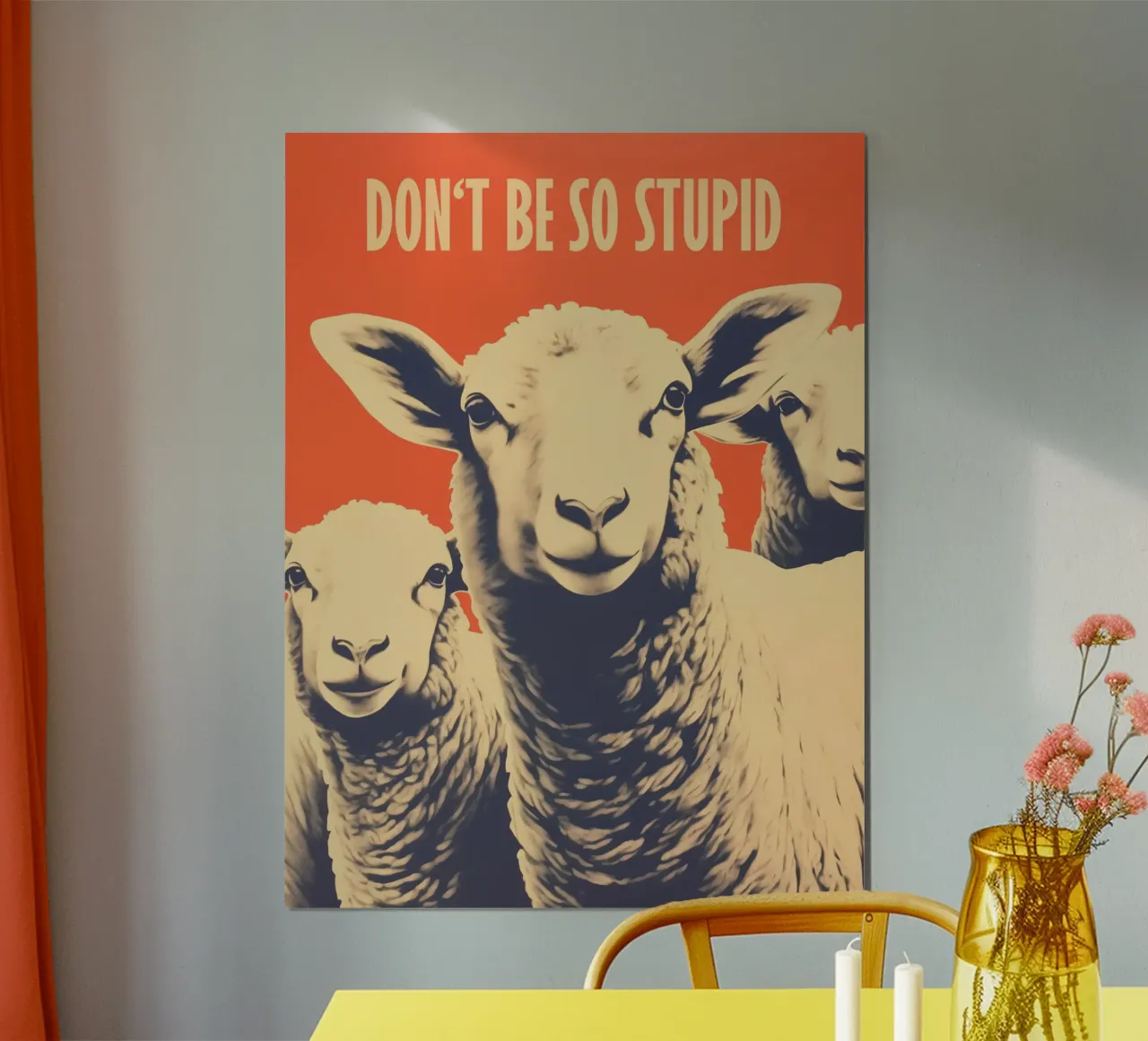 Don't Be So Stupid | Non essere così stupido (come una pecora) carta hahnemühle da Autofocus