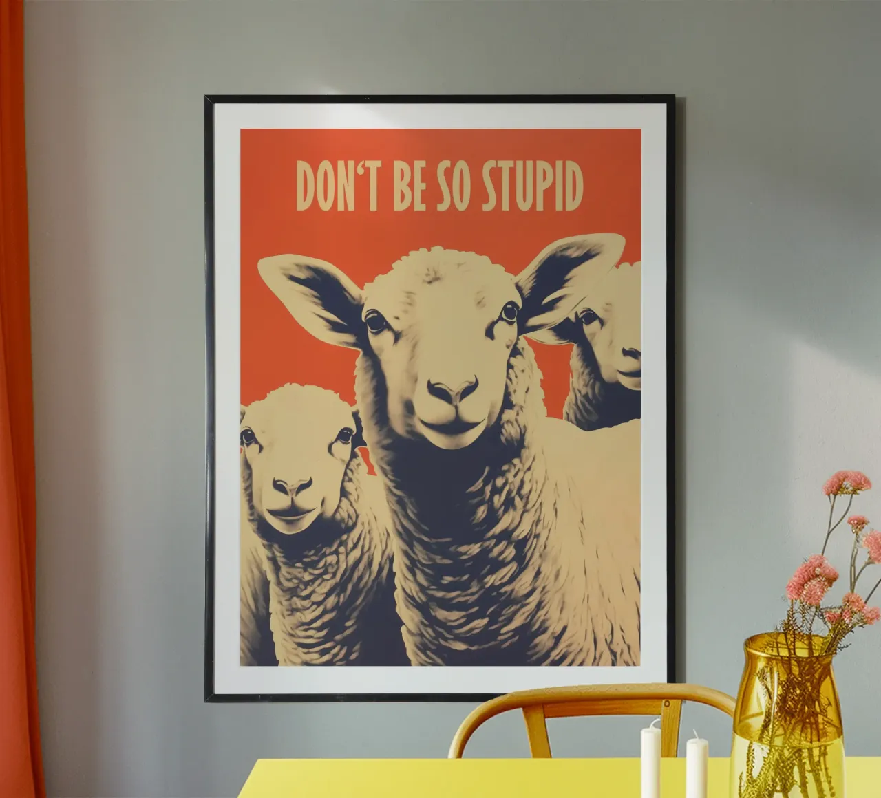 Don't Be So Stupid | Non essere così stupido (come una pecora) carta hahnemühle da Autofocus
