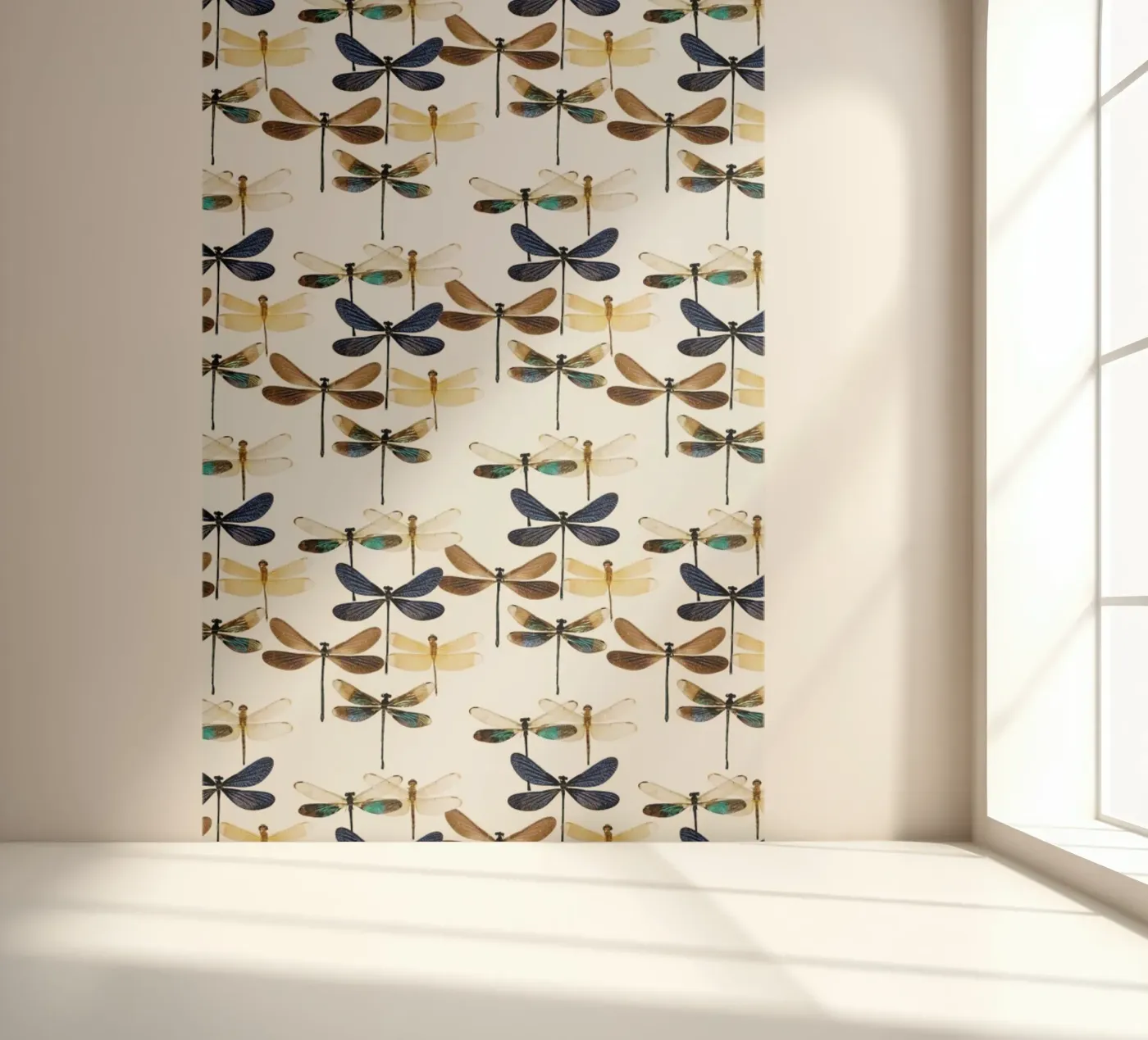 Dragonflies fotobehang van Curious Collections by Marielle Leenders