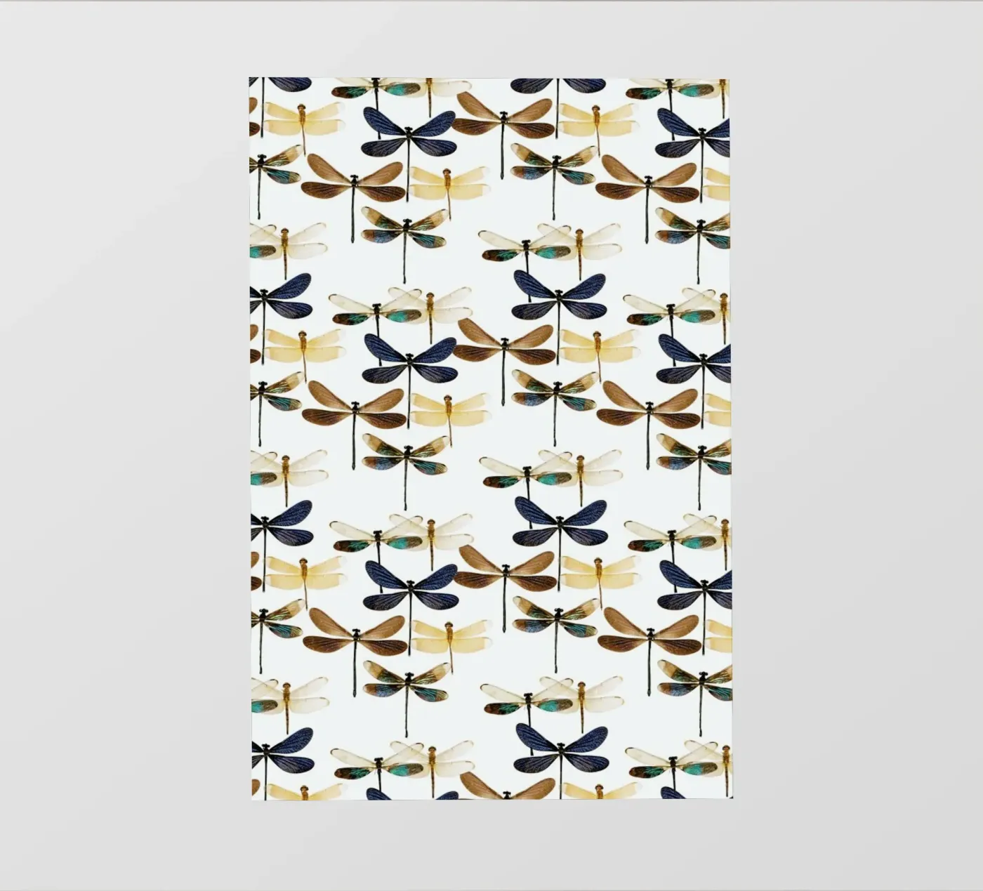 Dragonflies fotobehang van Curious Collections by Marielle Leenders