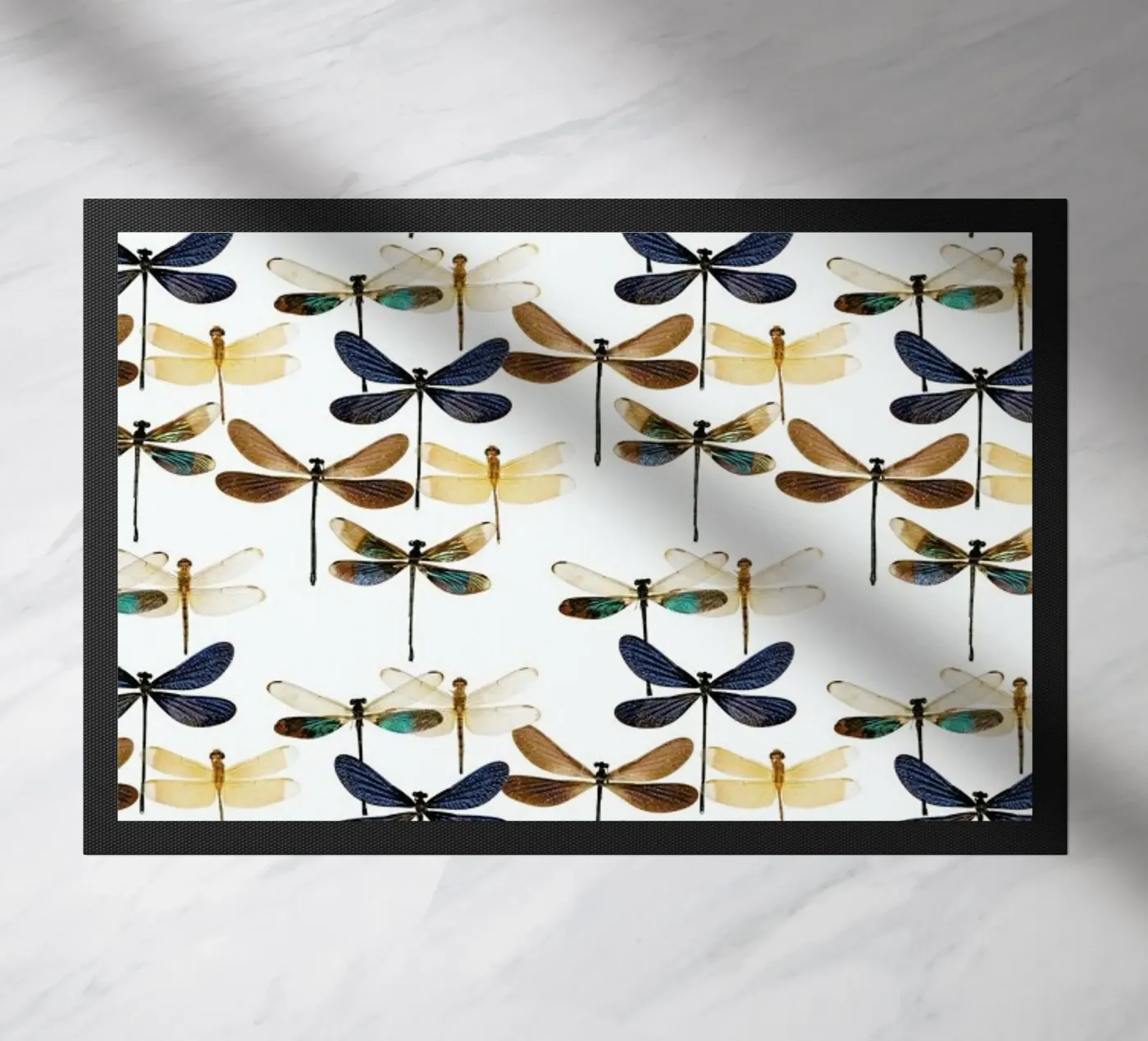 Dragonflies doormat by Curious Collections by Marielle Leenders