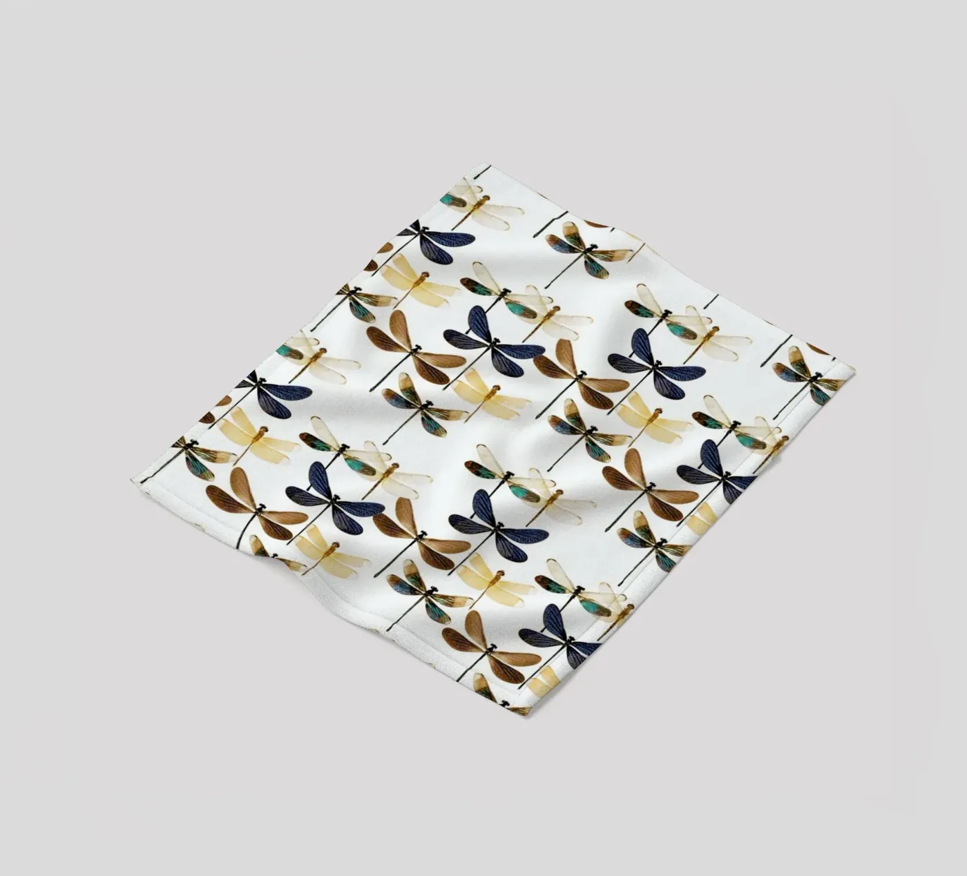 Dragonflies fleecedeken van Curious Collections by Marielle Leenders