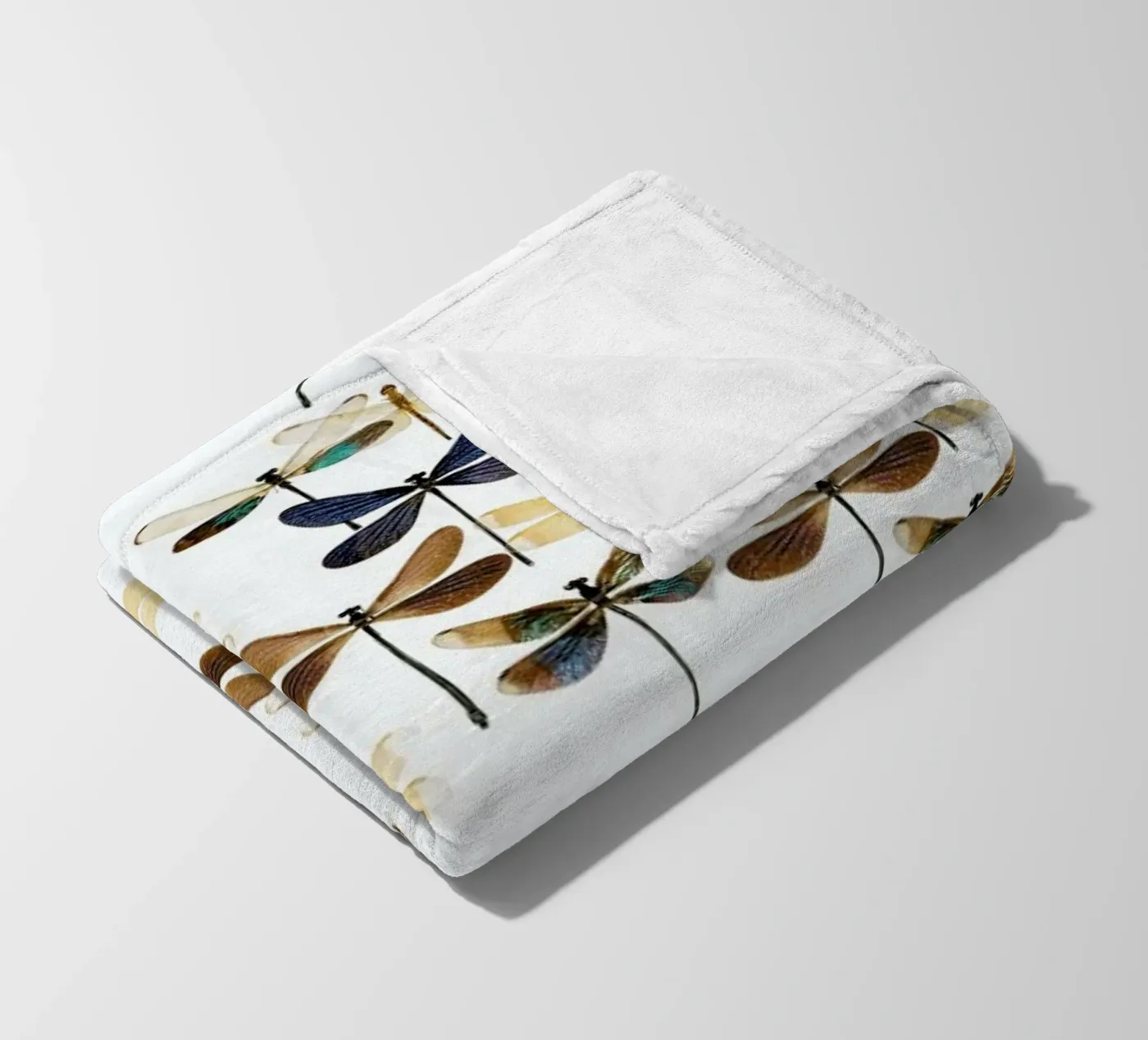 Dragonflies fleecedeken van Curious Collections by Marielle Leenders