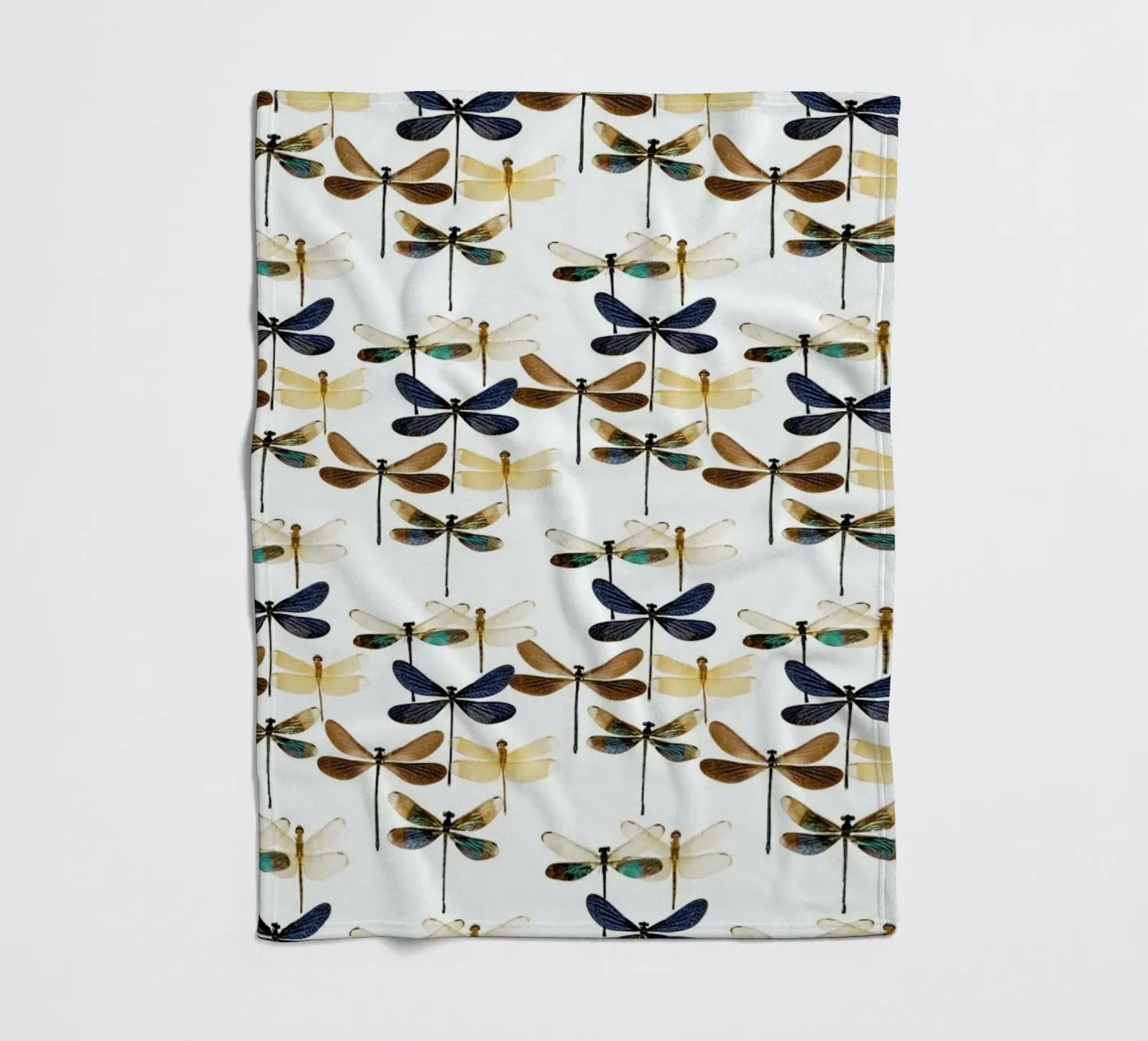 Dragonflies fleecedeken van Curious Collections by Marielle Leenders