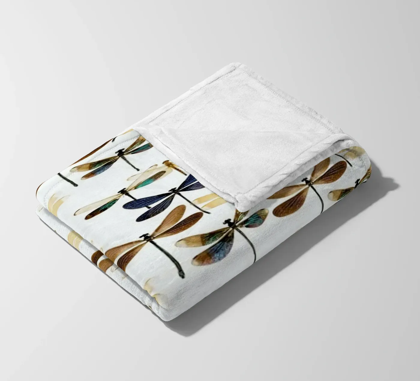 Dragonflies fleecedeken van Curious Collections by Marielle Leenders