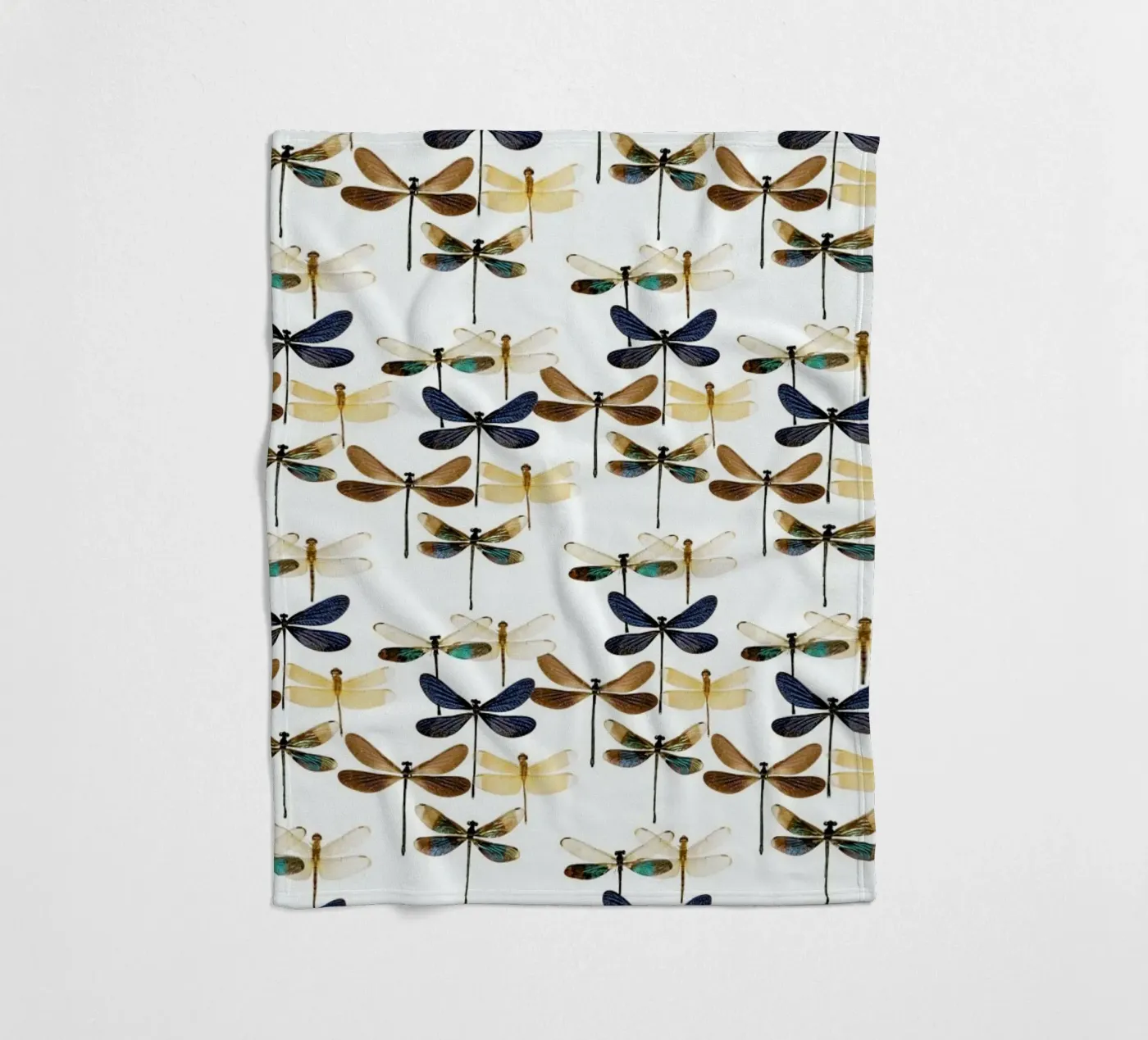 Dragonflies fleecedeken van Curious Collections by Marielle Leenders