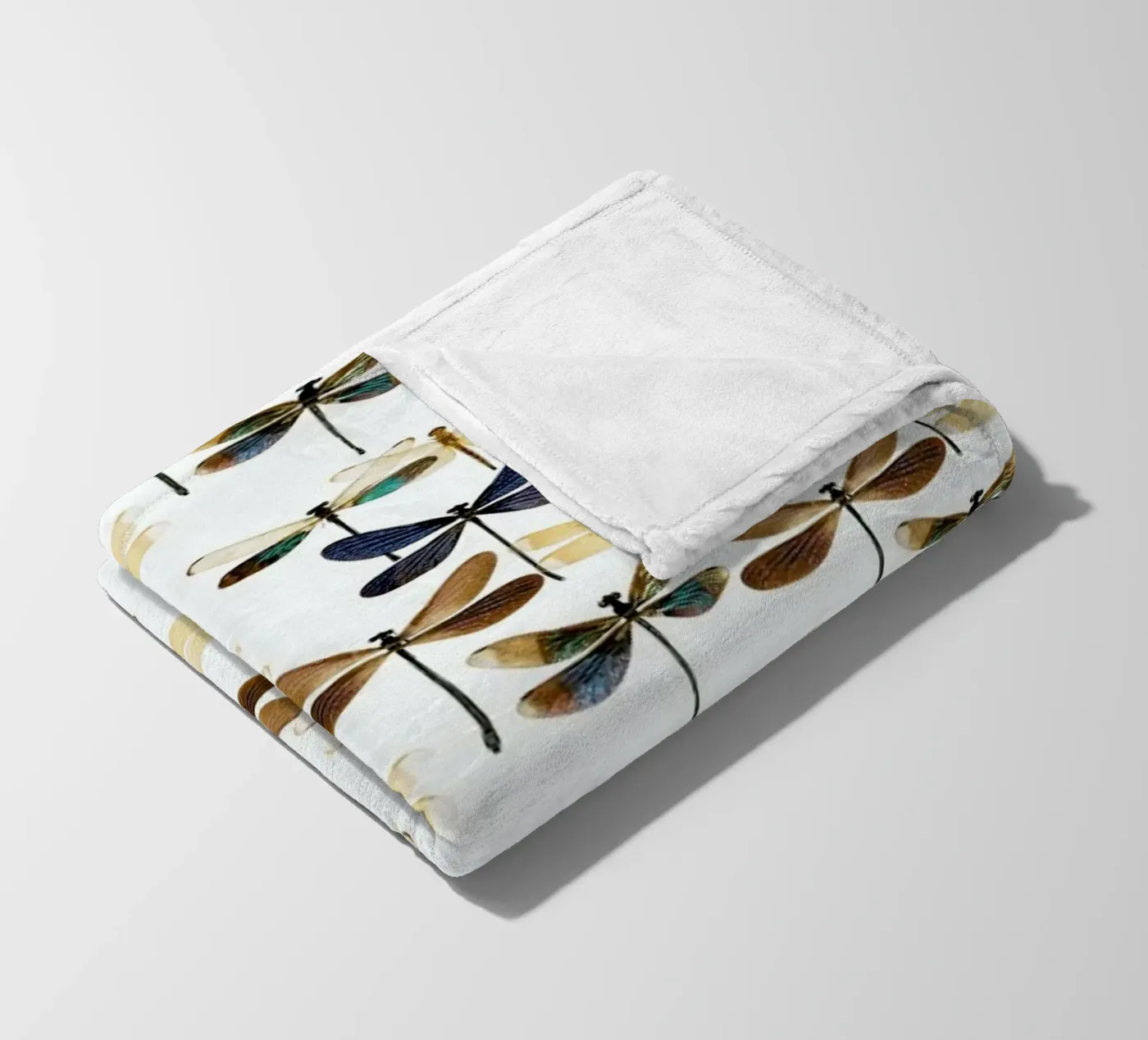 Dragonflies fleecedeken van Curious Collections by Marielle Leenders