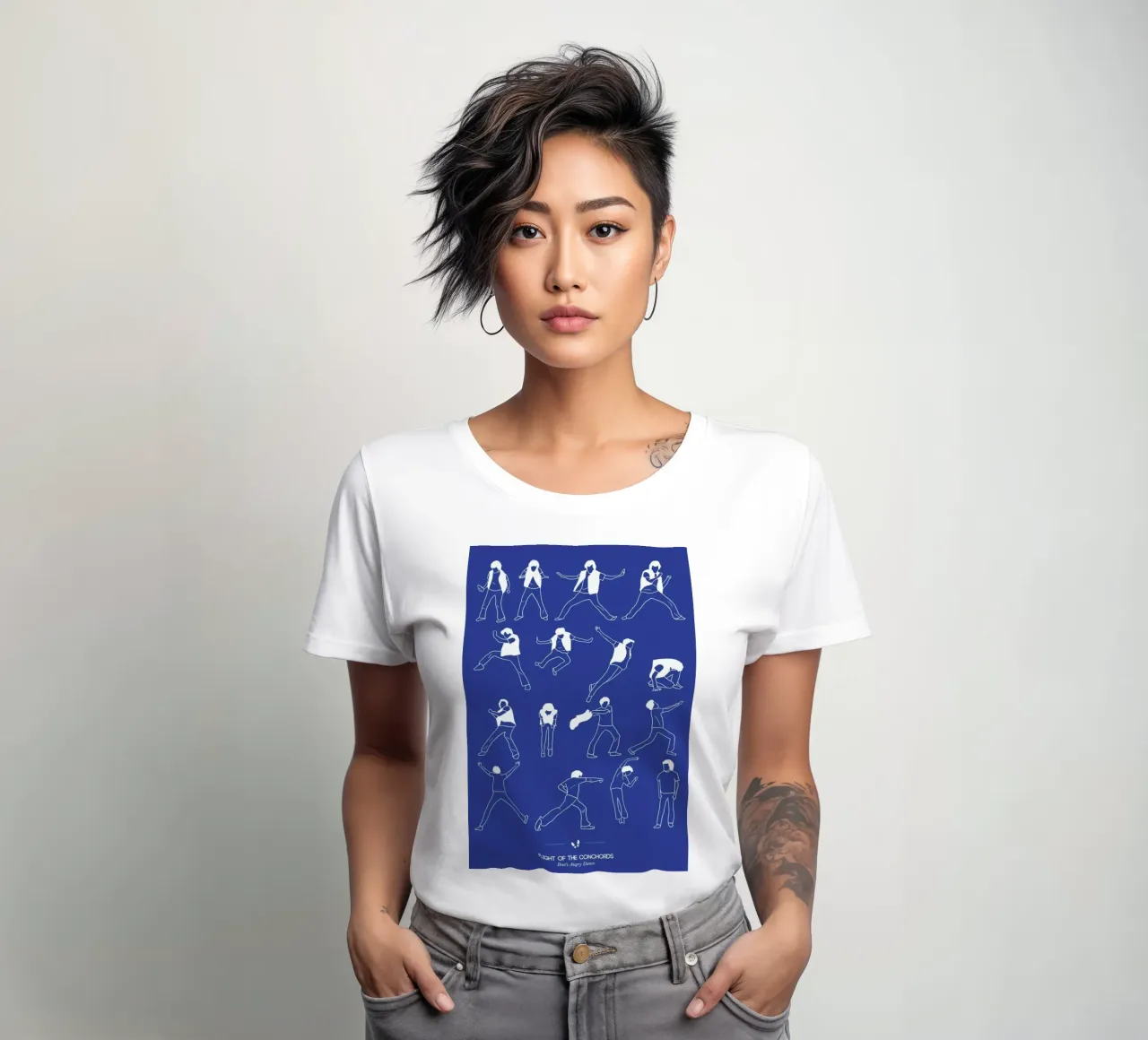 Flight Of The Conchords - Bret women's fitted t-shirt by Niege Borges