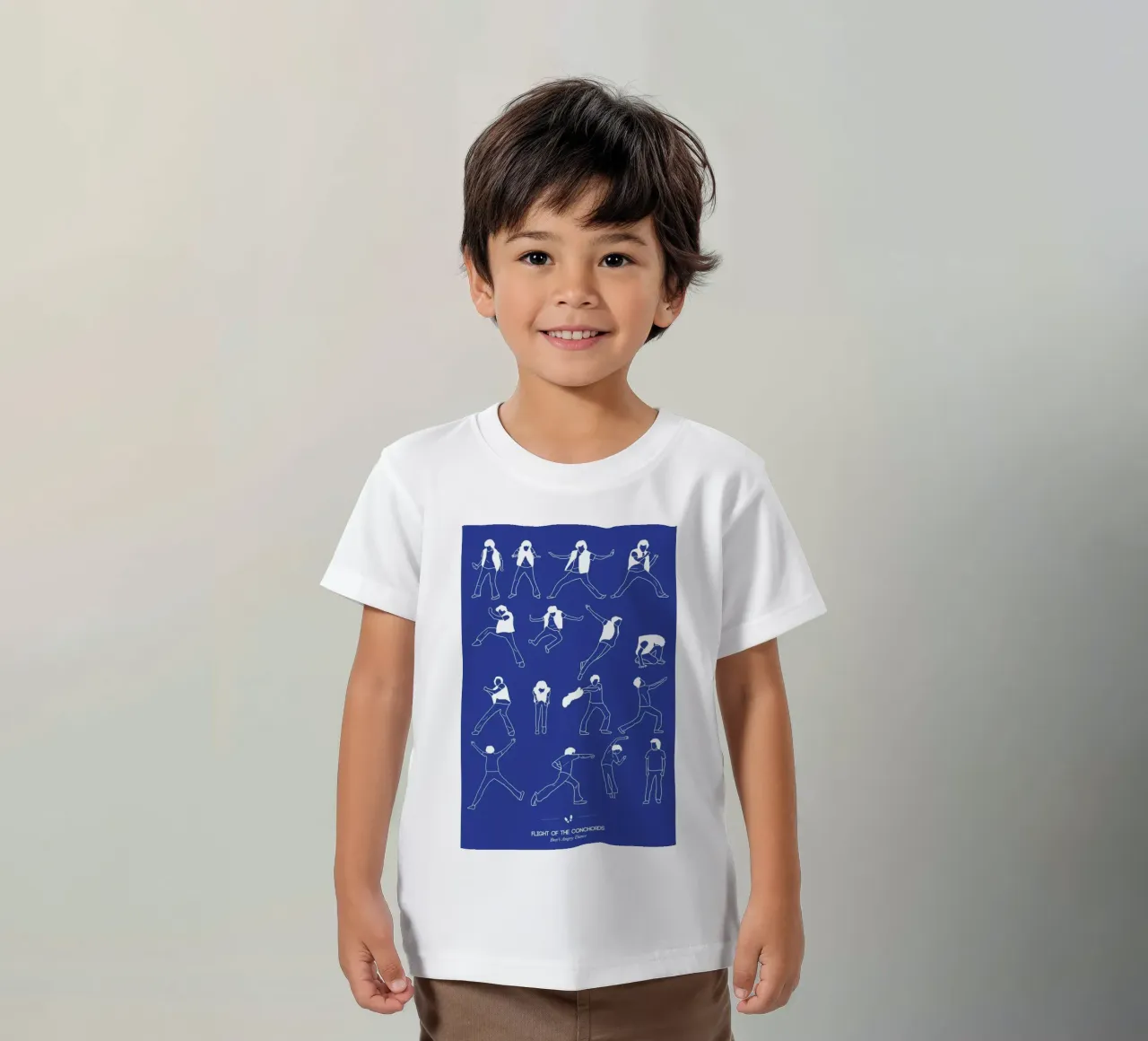 Flight Of The Conchords - Bret kids t-shirt by Niege Borges