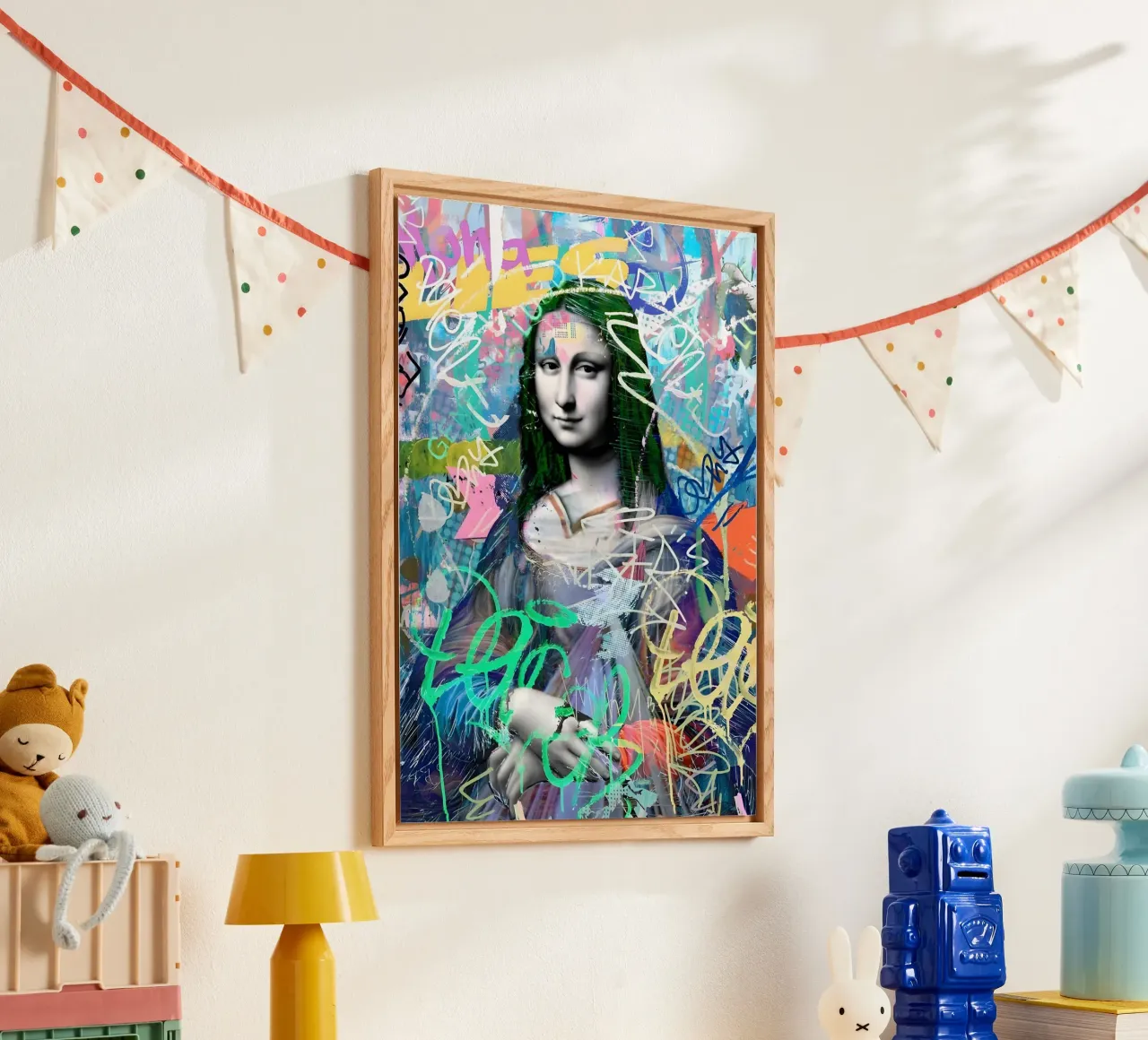 Graffiti Mona plexiglass da Studio Mooodz