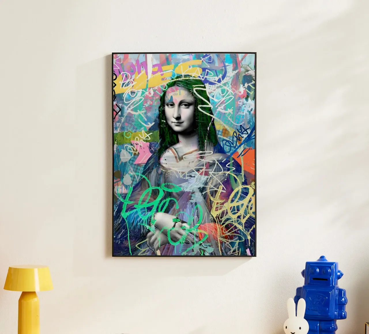 Graffiti Mona alluminio dibond da Studio Mooodz