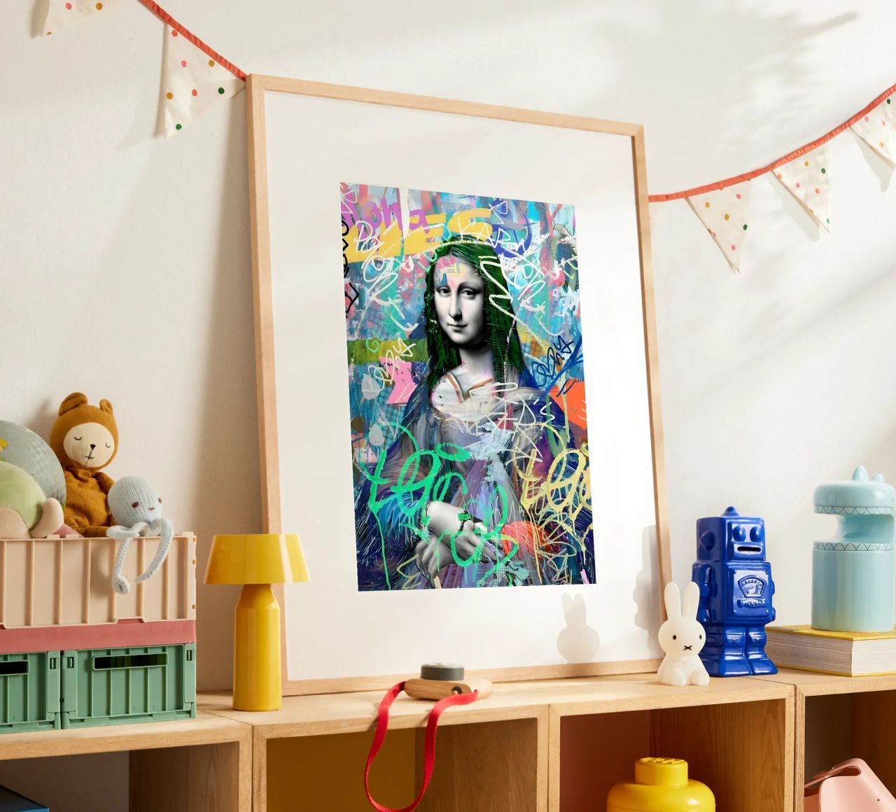 Graffiti Mona Poster von Studio Mooodz