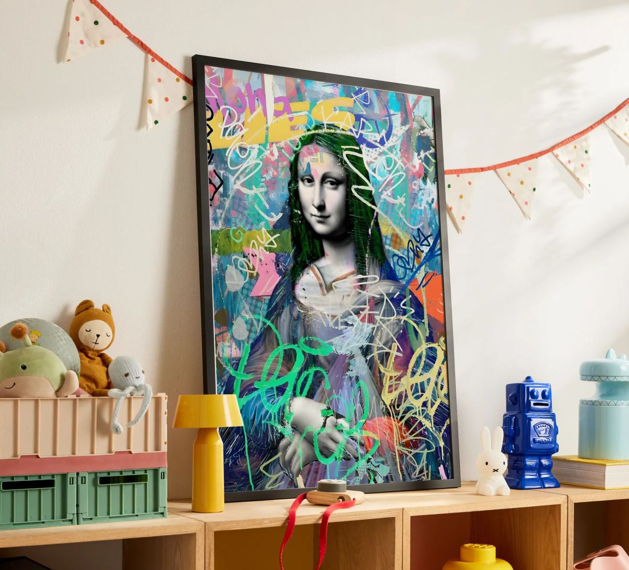 Graffiti Mona Poster von Studio Mooodz