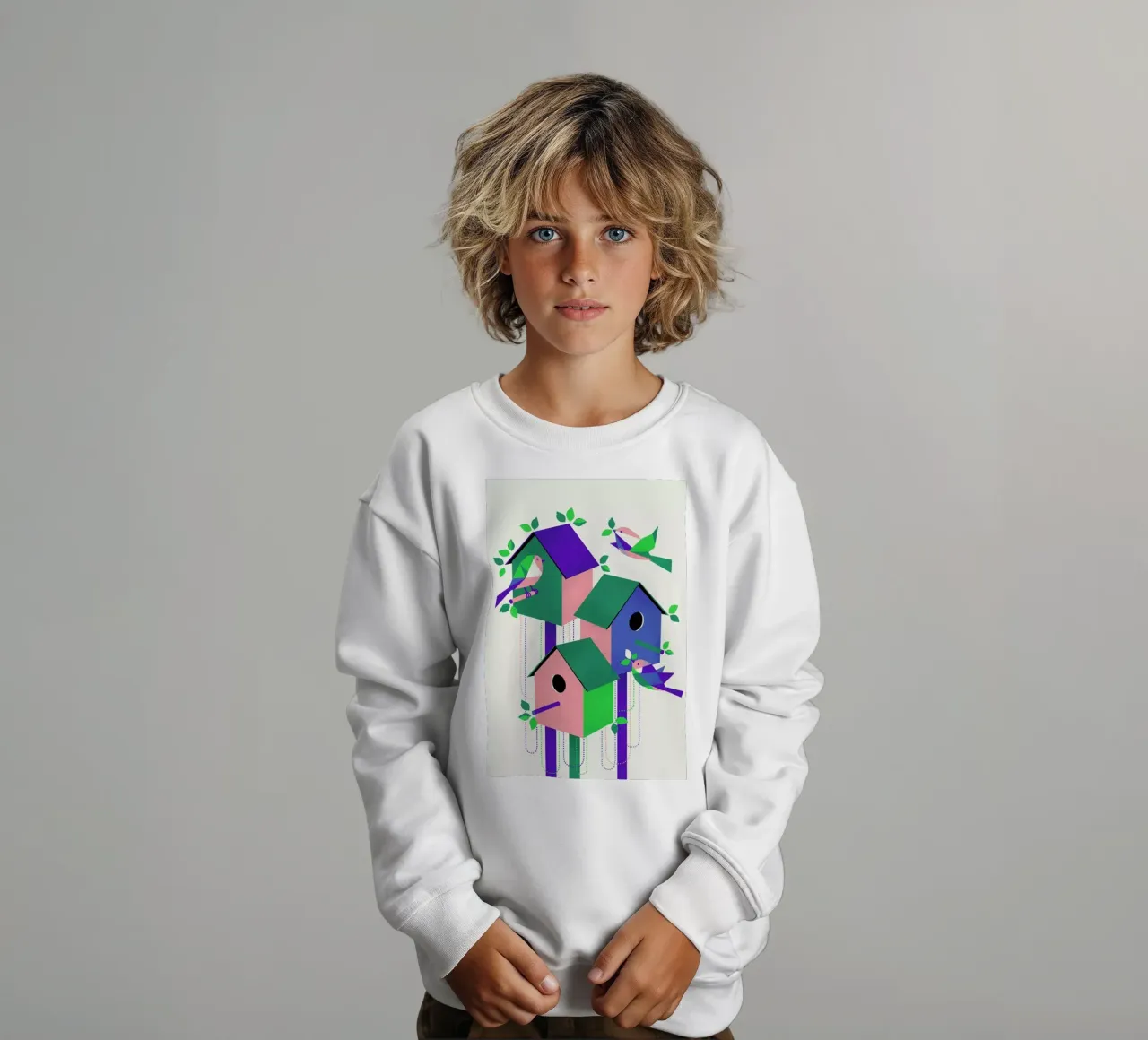 Bird House kinder sweatshirt van Pietari Posti