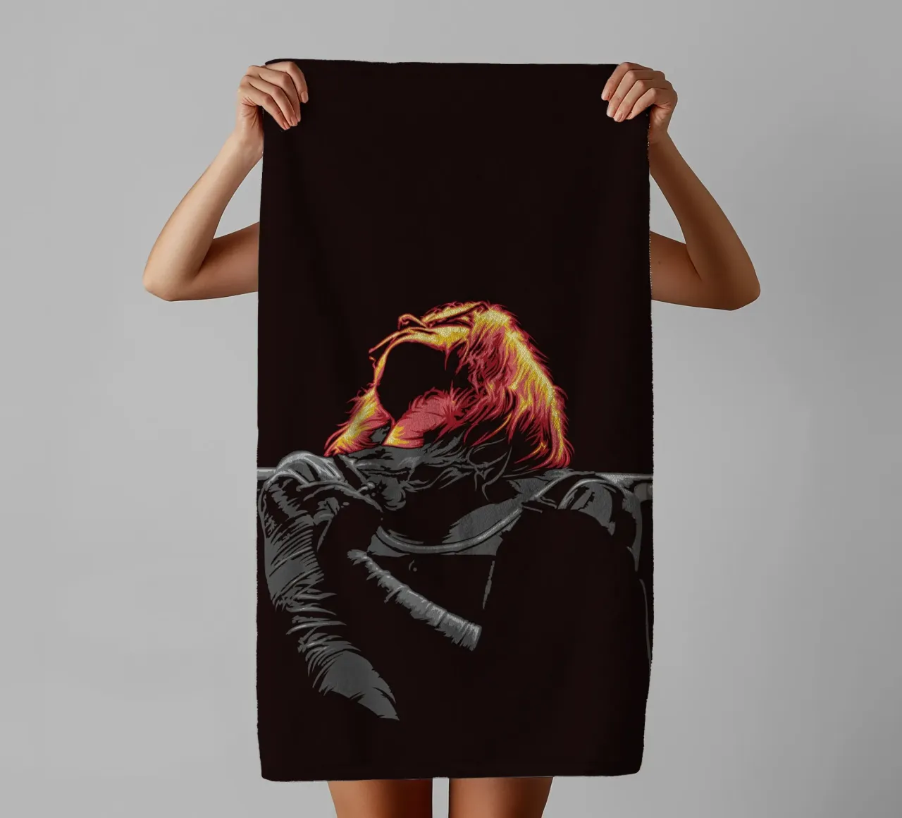 SUN ON THE FACE towel by Cranio Dsgn