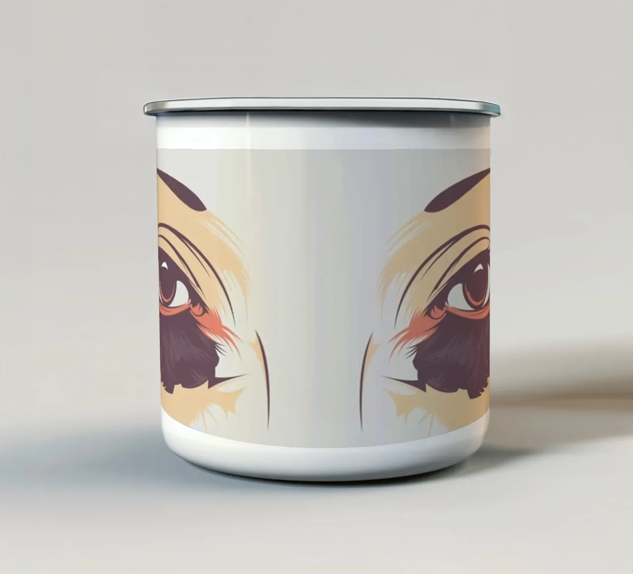 GEISHA tazza in smalto da Cranio Dsgn