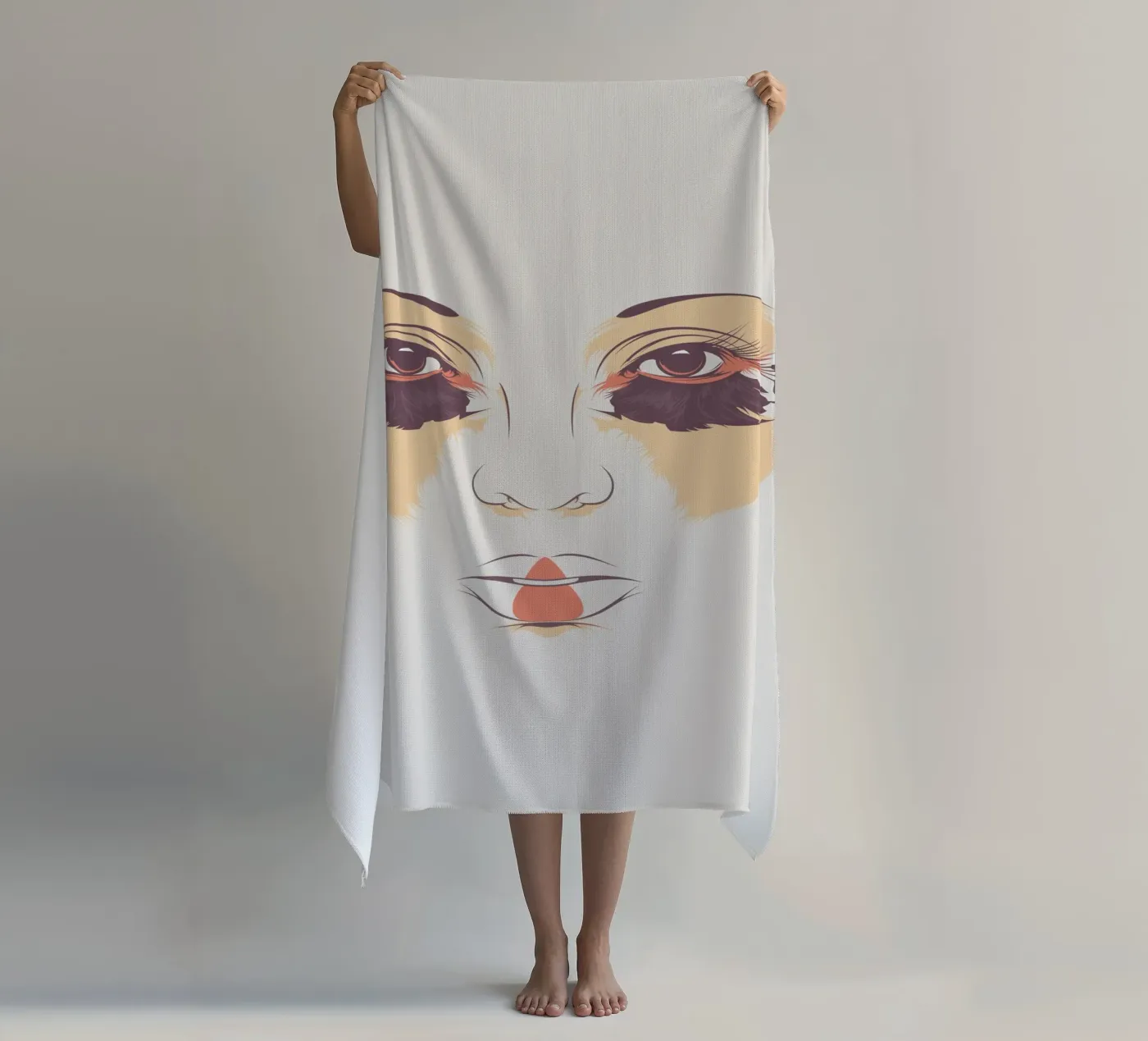 GEISHA strandhanddoek van Cranio Dsgn