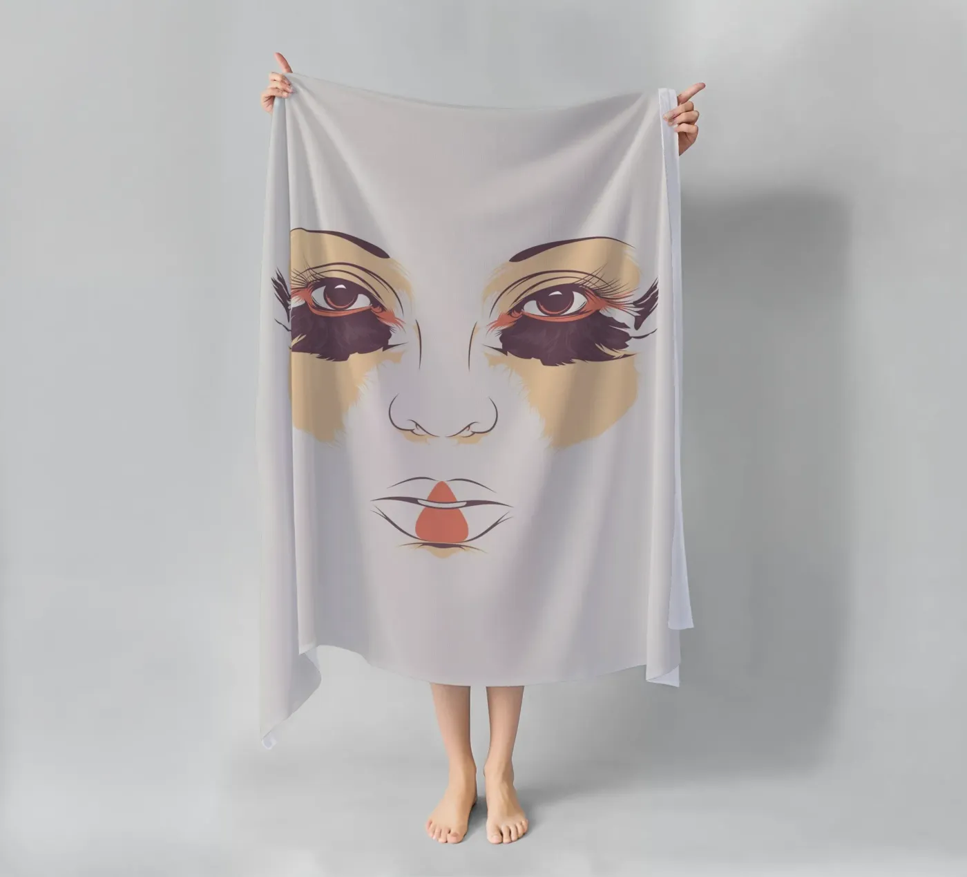 GEISHA strandhanddoek van Cranio Dsgn