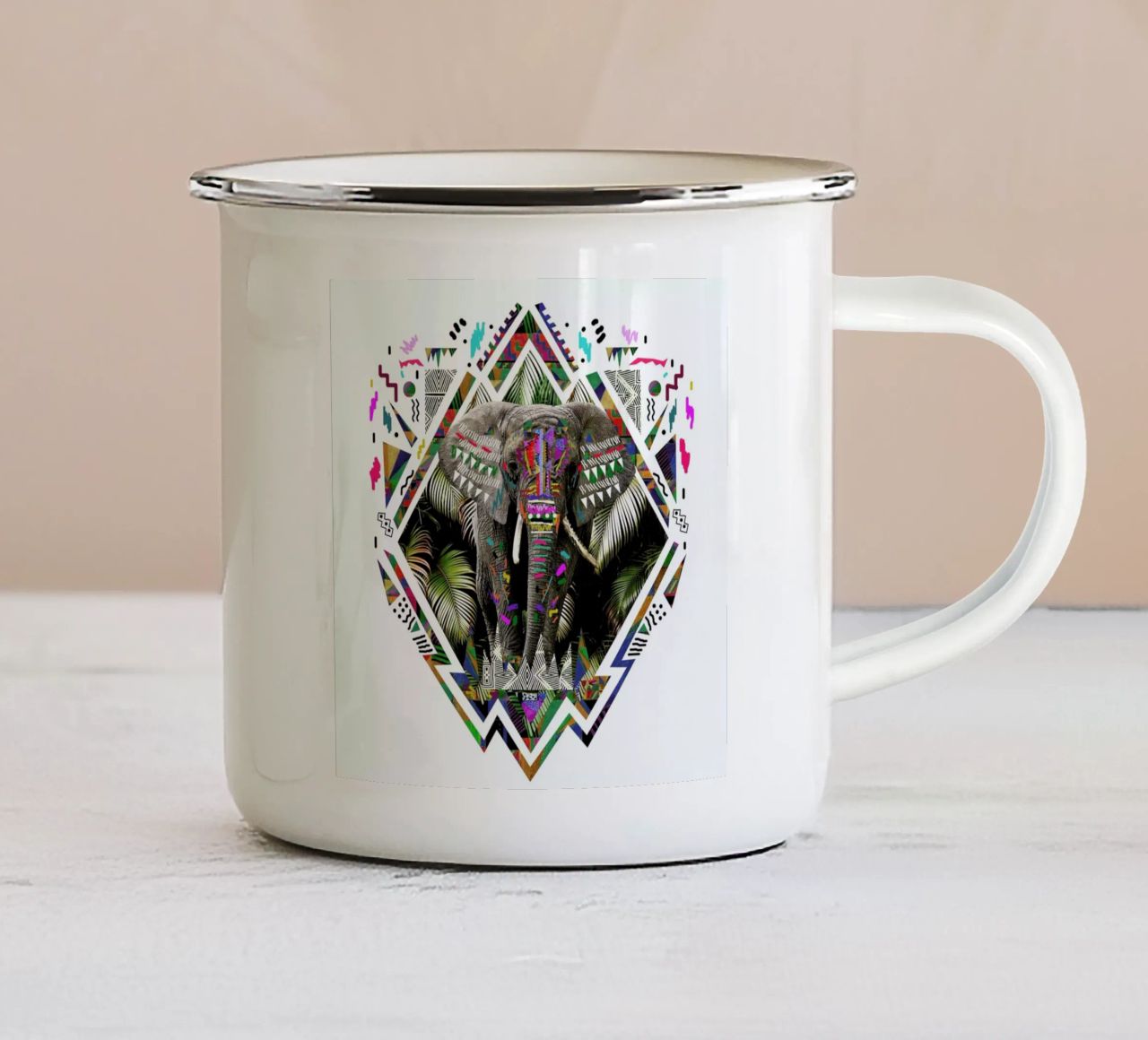 Tembo tazza in smalto da Kris Tate