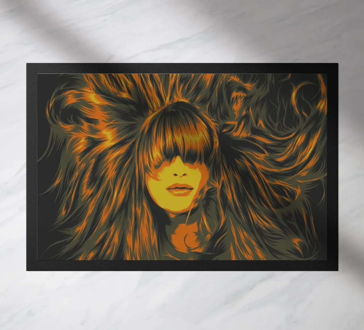 CAPELLI DI FUOCO zerbino da Cranio Dsgn