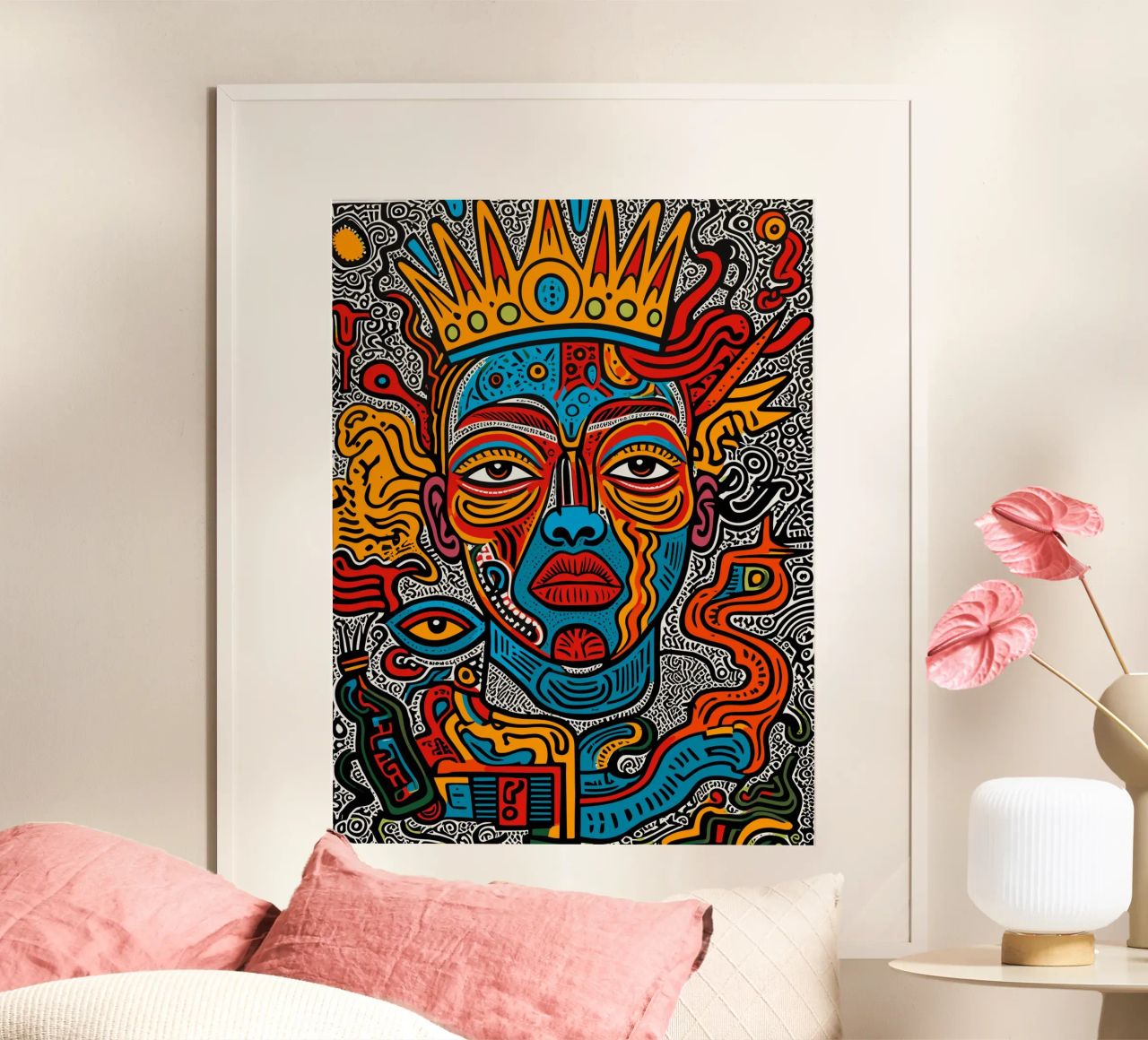 Mystic African Graffiti Street Art Queen poster by Signorino