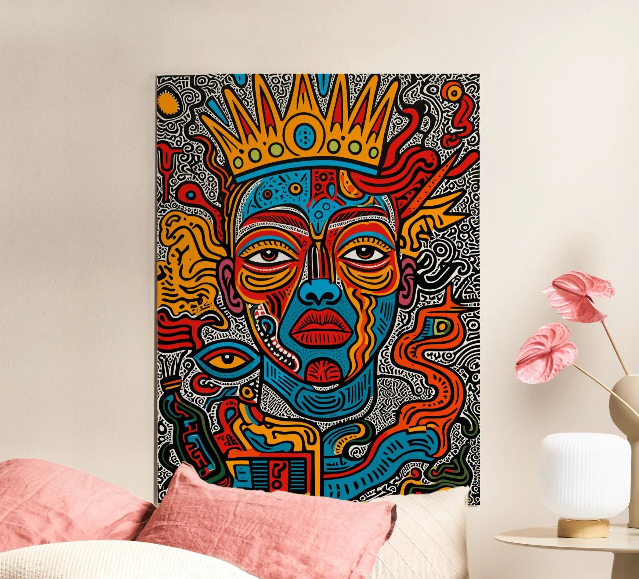 Mystic African Graffiti Street Art Queen poster by Signorino