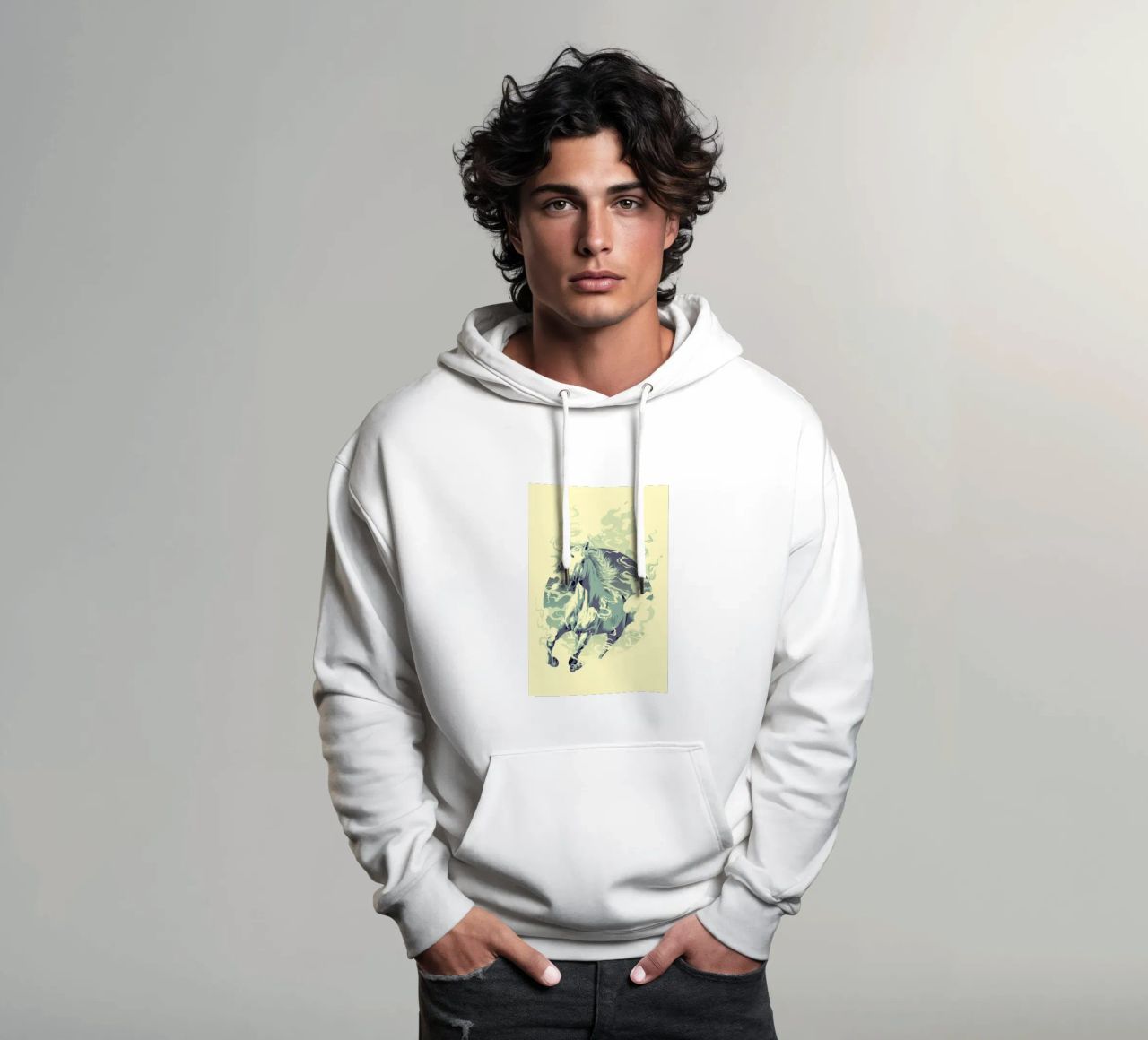 UNICORN felpa con cappuccio da Cranio Dsgn