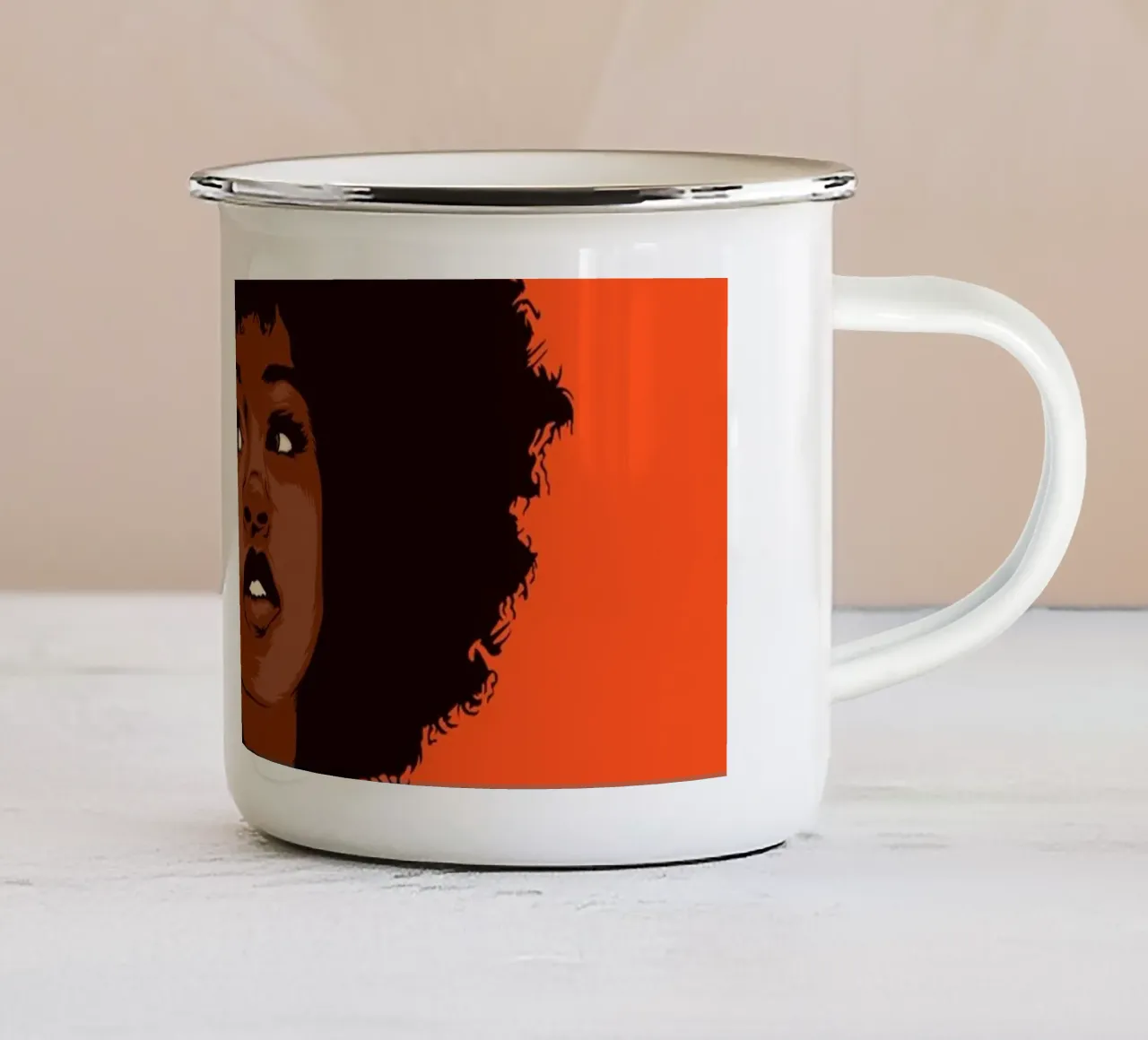 LE SORELLE DELL'ANIMA tazza in smalto da Cranio Dsgn