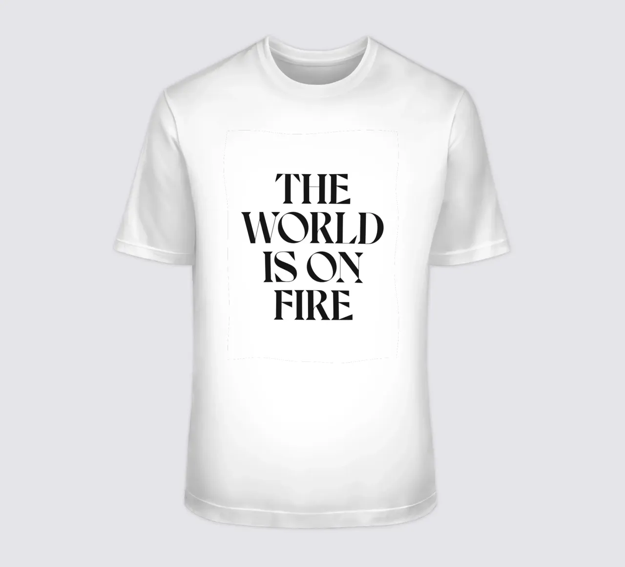 IL MONDO È IN FIAMME t-shirt da n.4