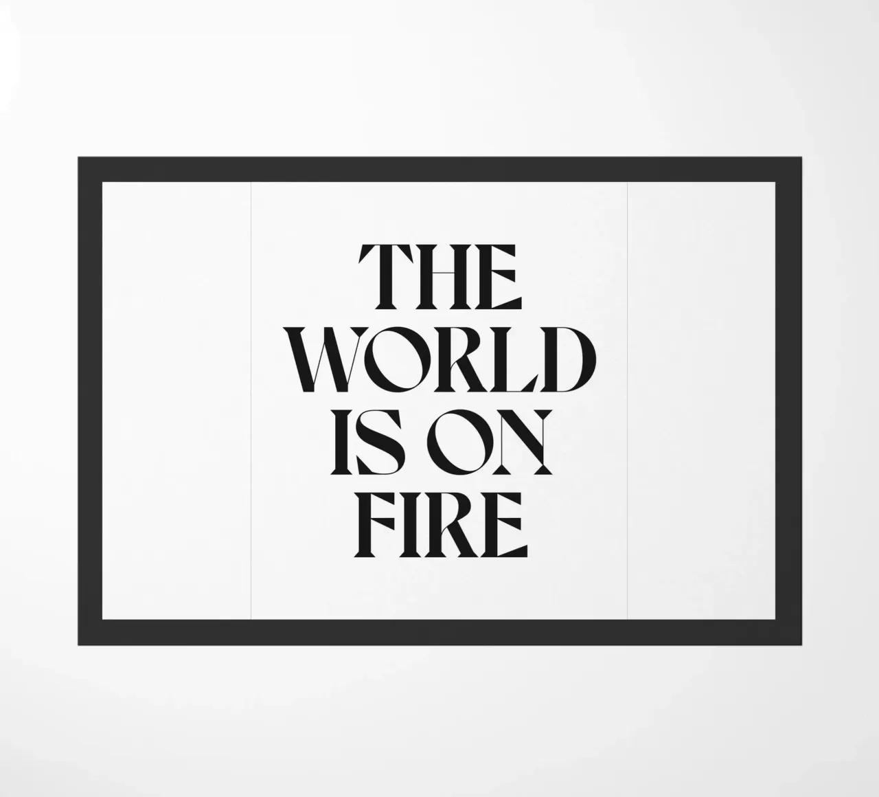 IL MONDO È IN FIAMME zerbino da n.4