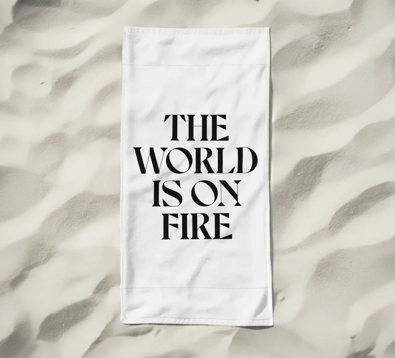 IL MONDO È IN FIAMME telo mare da n.4