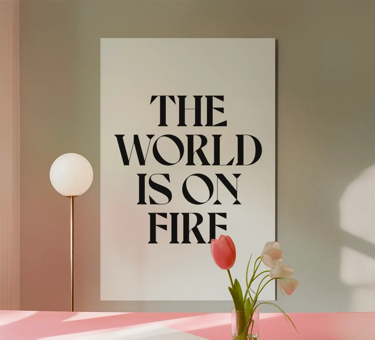 THE WORLD IS ON FIRE forex plate by n.4