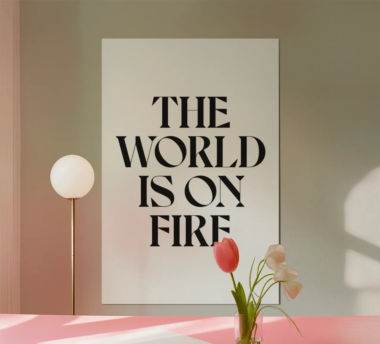 IL MONDO È IN FIAMME carta hahnemühle da n.4
