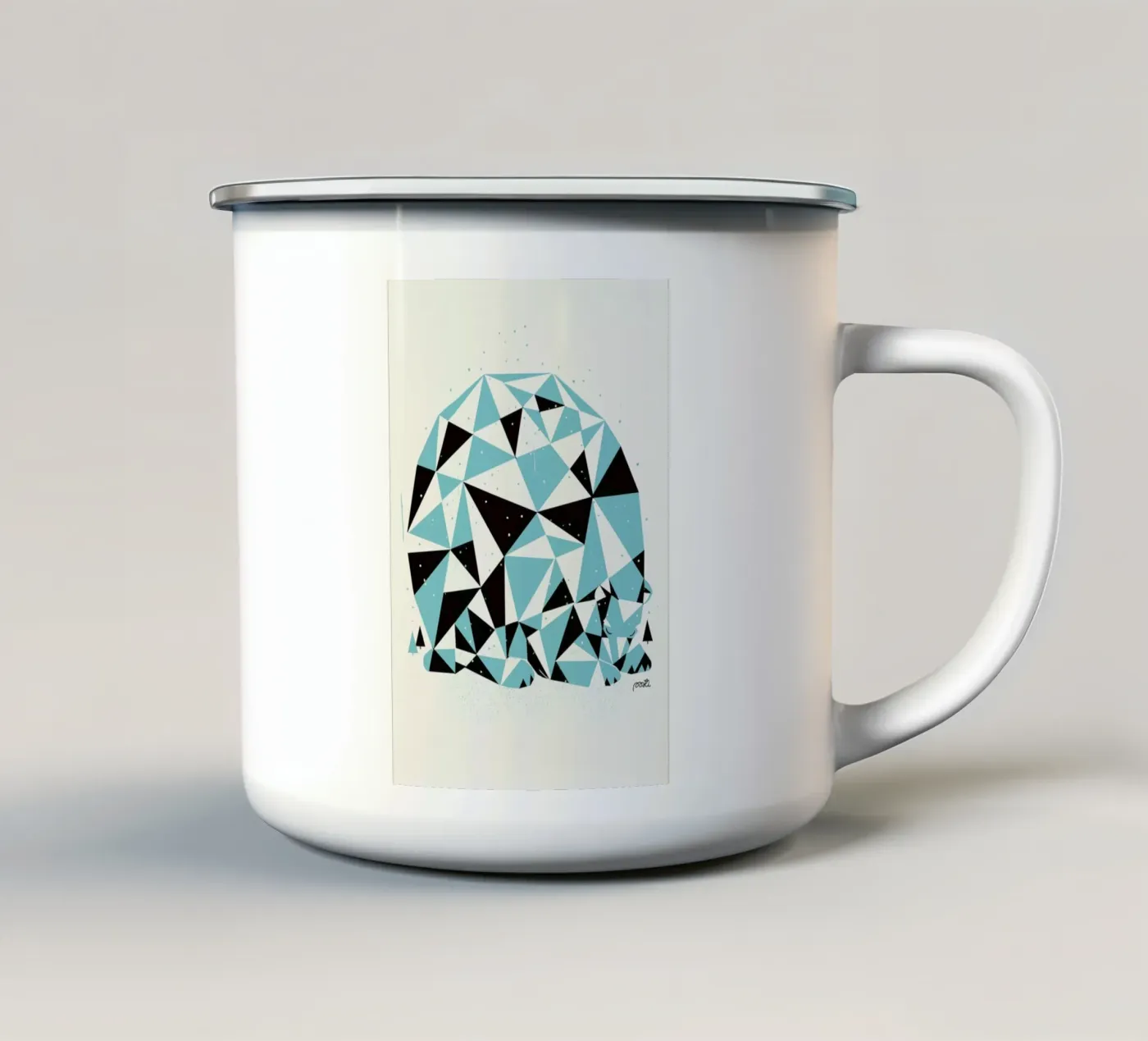 Forest 3 enamel mug by Pietari Posti