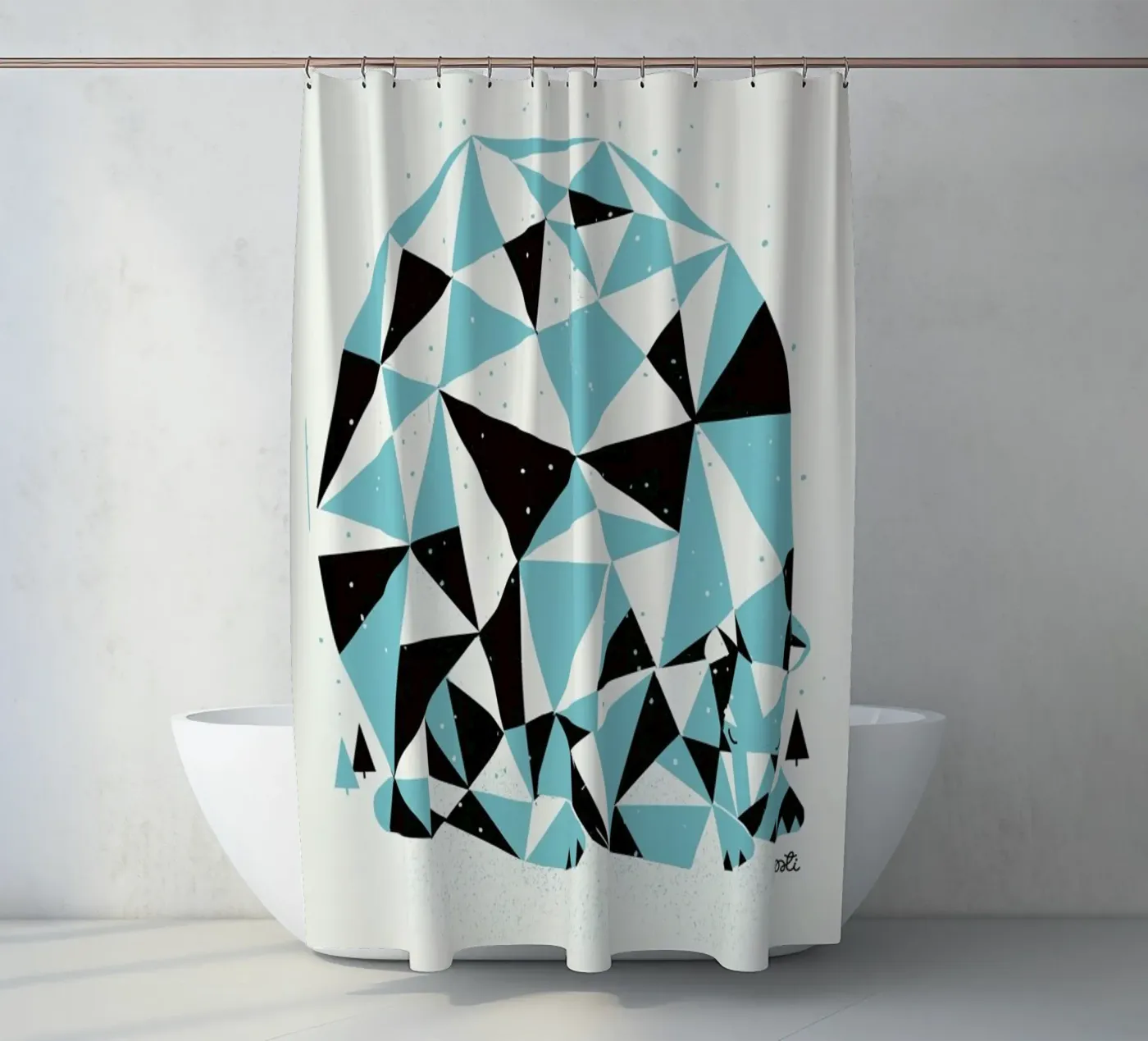 Forest 3 Duschvorhang von Pietari Posti