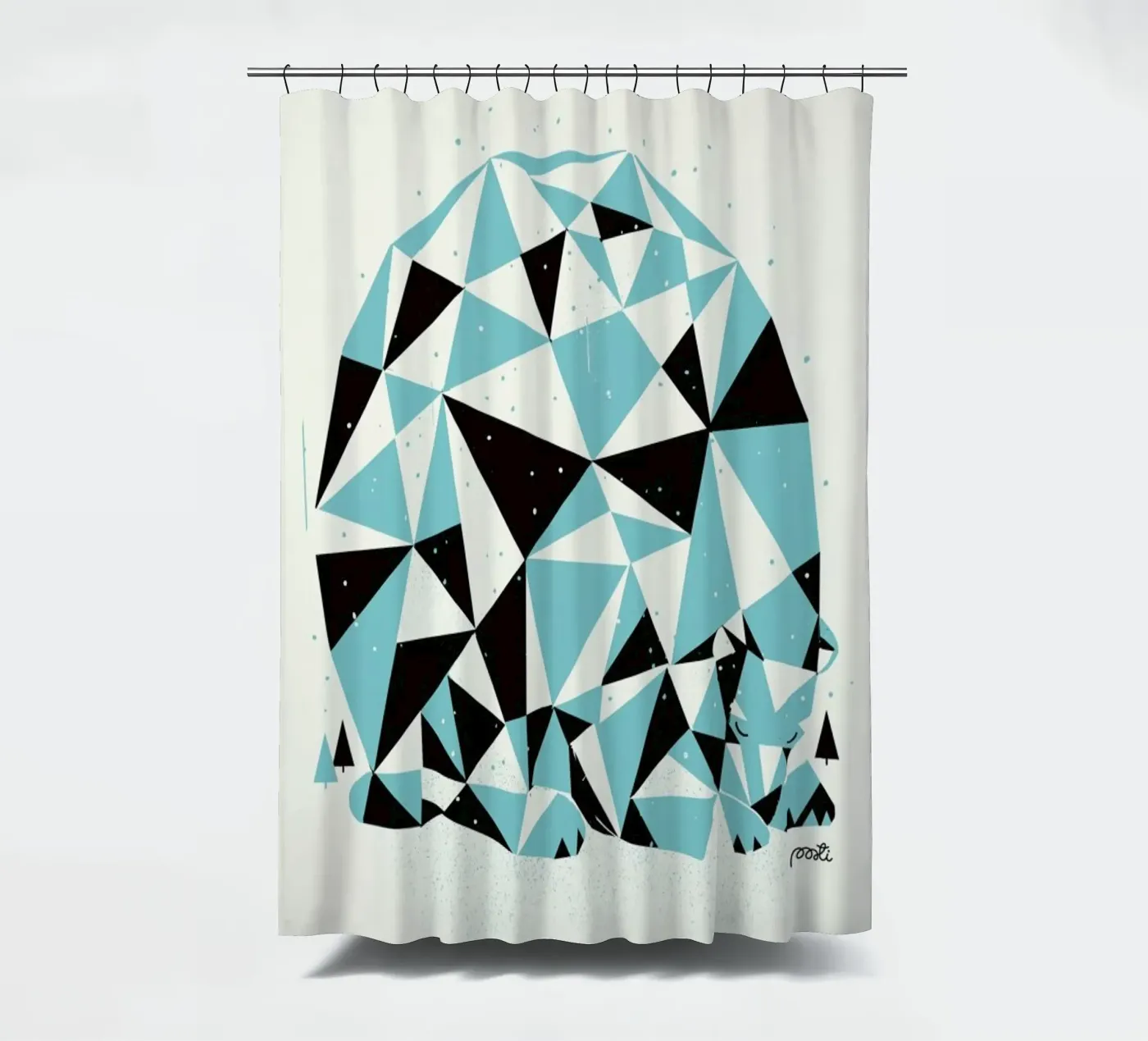 Forest 3 Duschvorhang von Pietari Posti