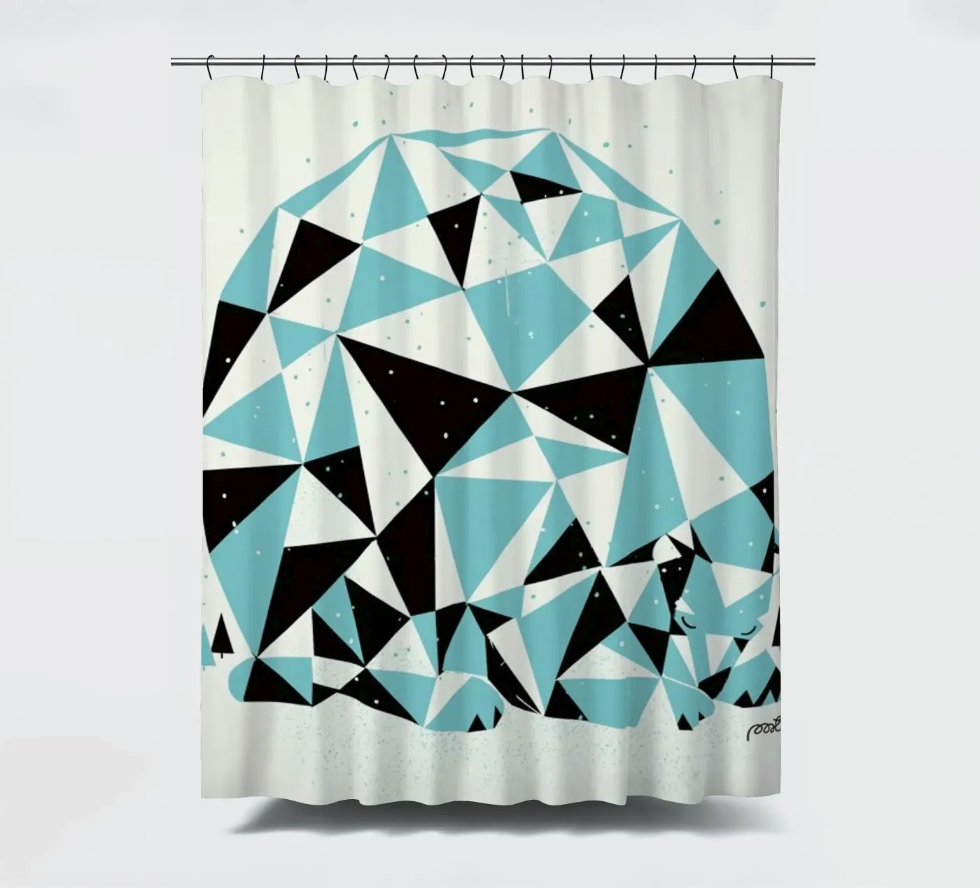 Forest 3 Duschvorhang von Pietari Posti