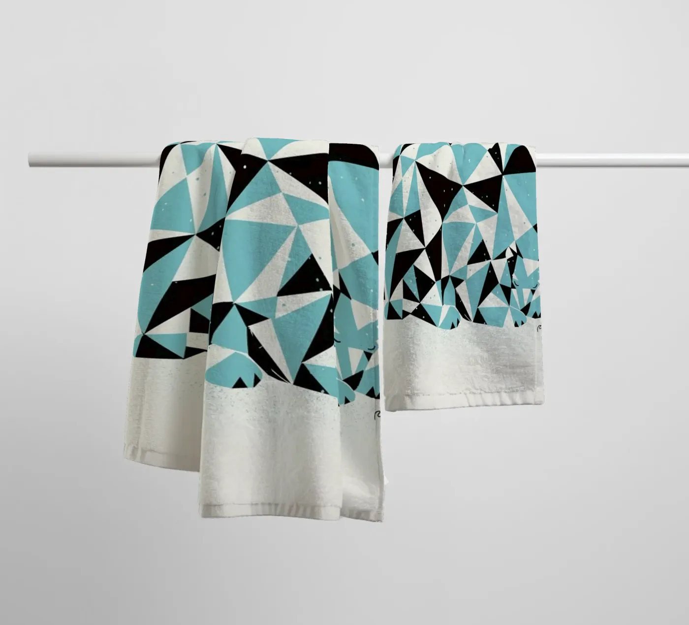 Forest 3 badhanddoek van Pietari Posti