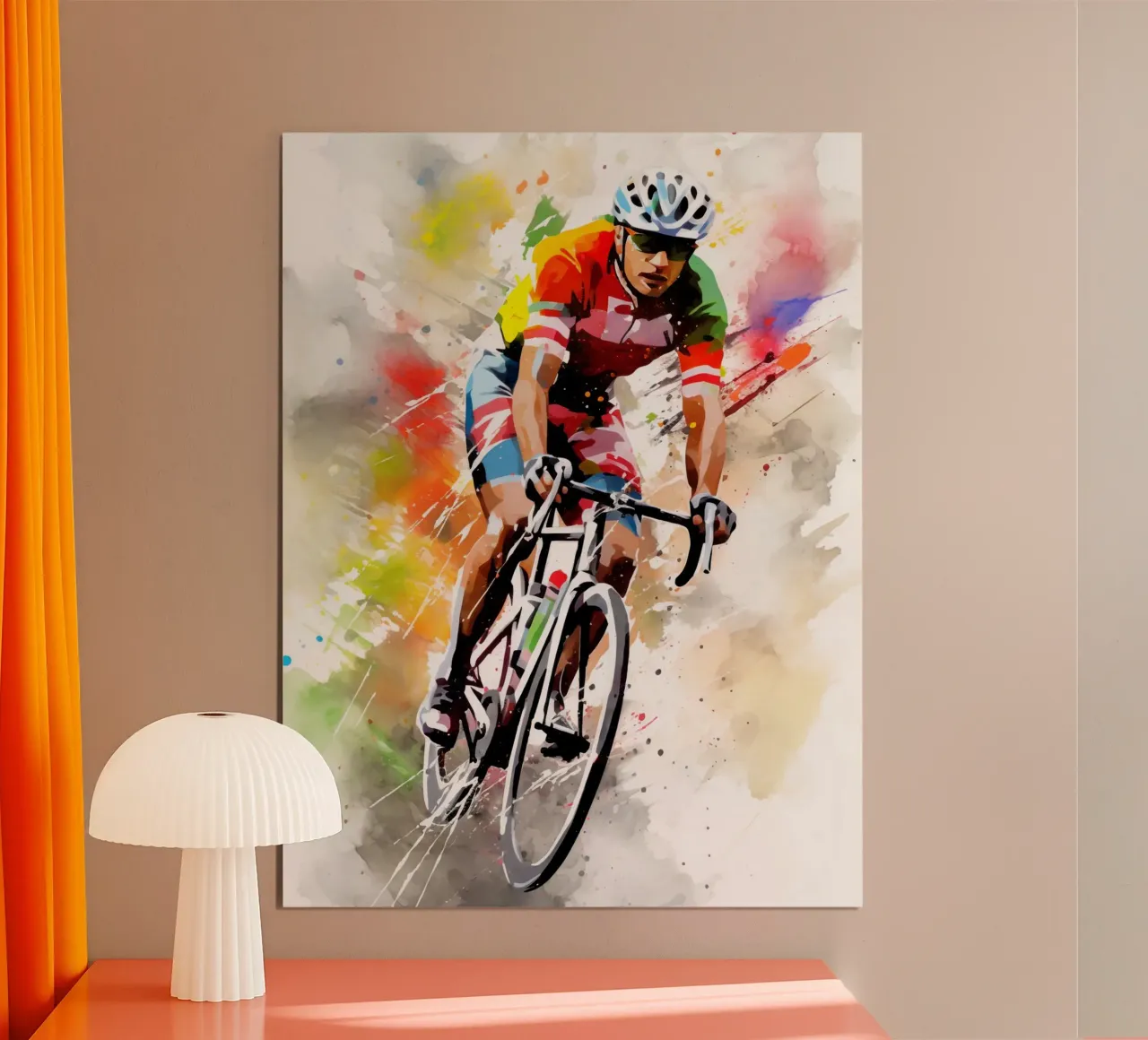 Cycling Watercolor carta hahnemühle da Mateo