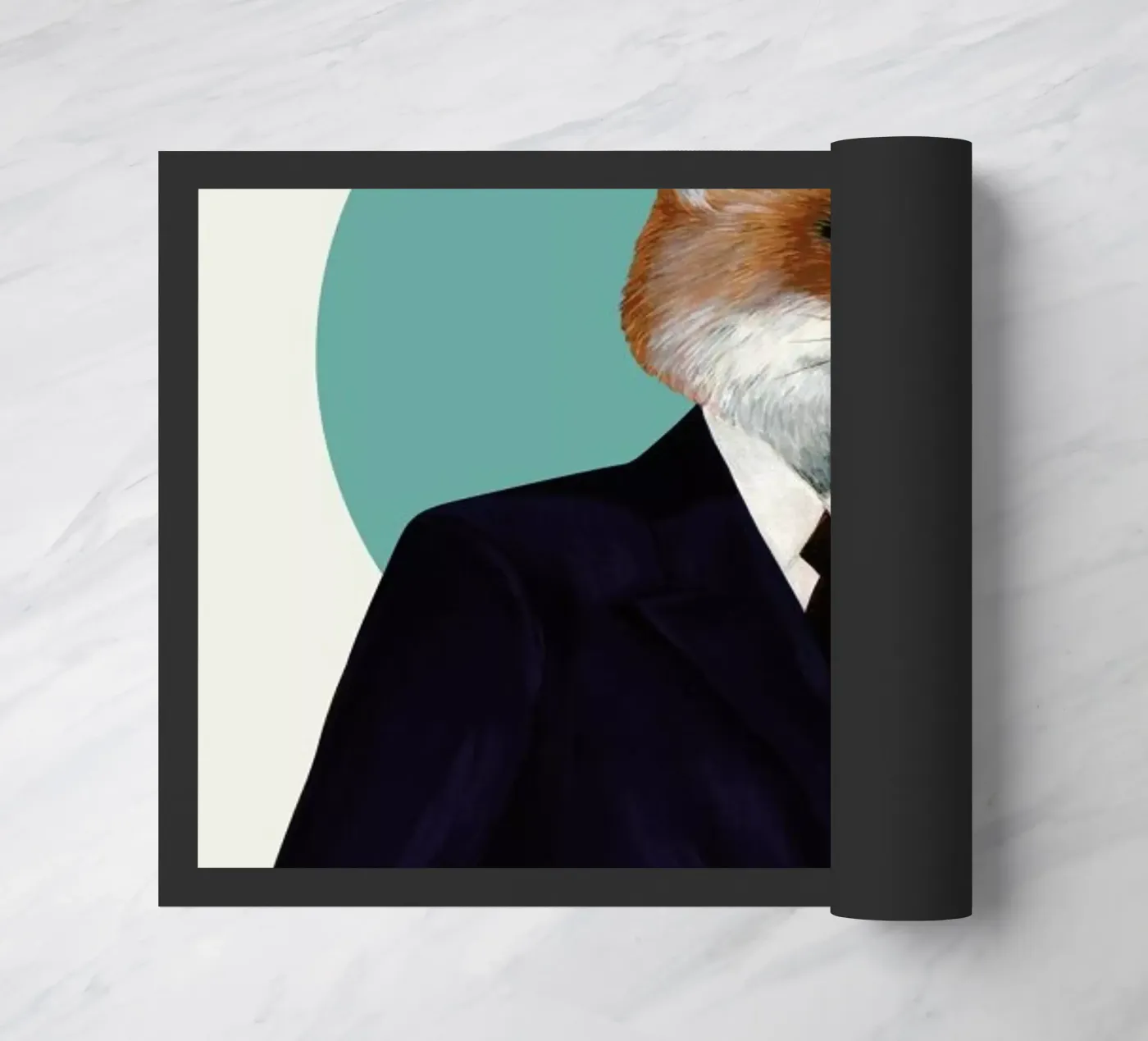 Mr. Fox doormat by Famous When Dead