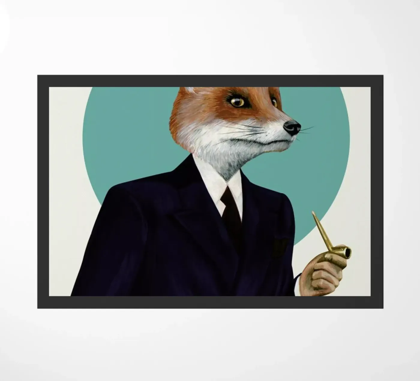 Mr. Fox doormat by Famous When Dead