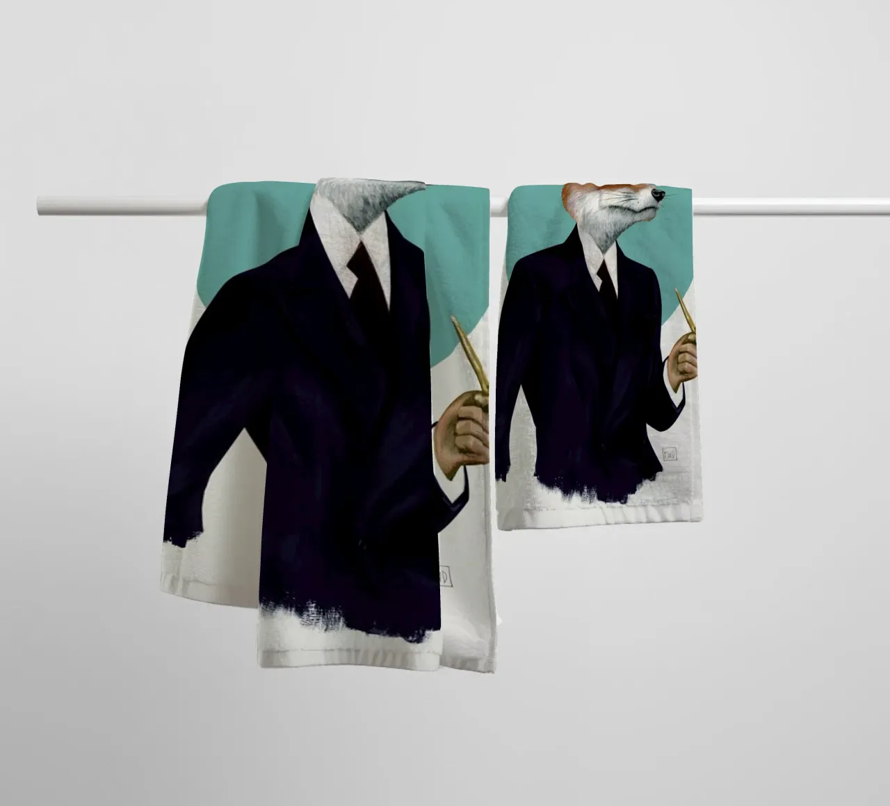 Mr. Fox asciugamano da bagno da Famous When Dead
